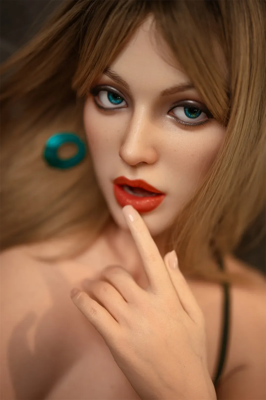 Orange In丨Tina-5ft 6/168cm Movable Jaw Silicone Sex Doll view 2