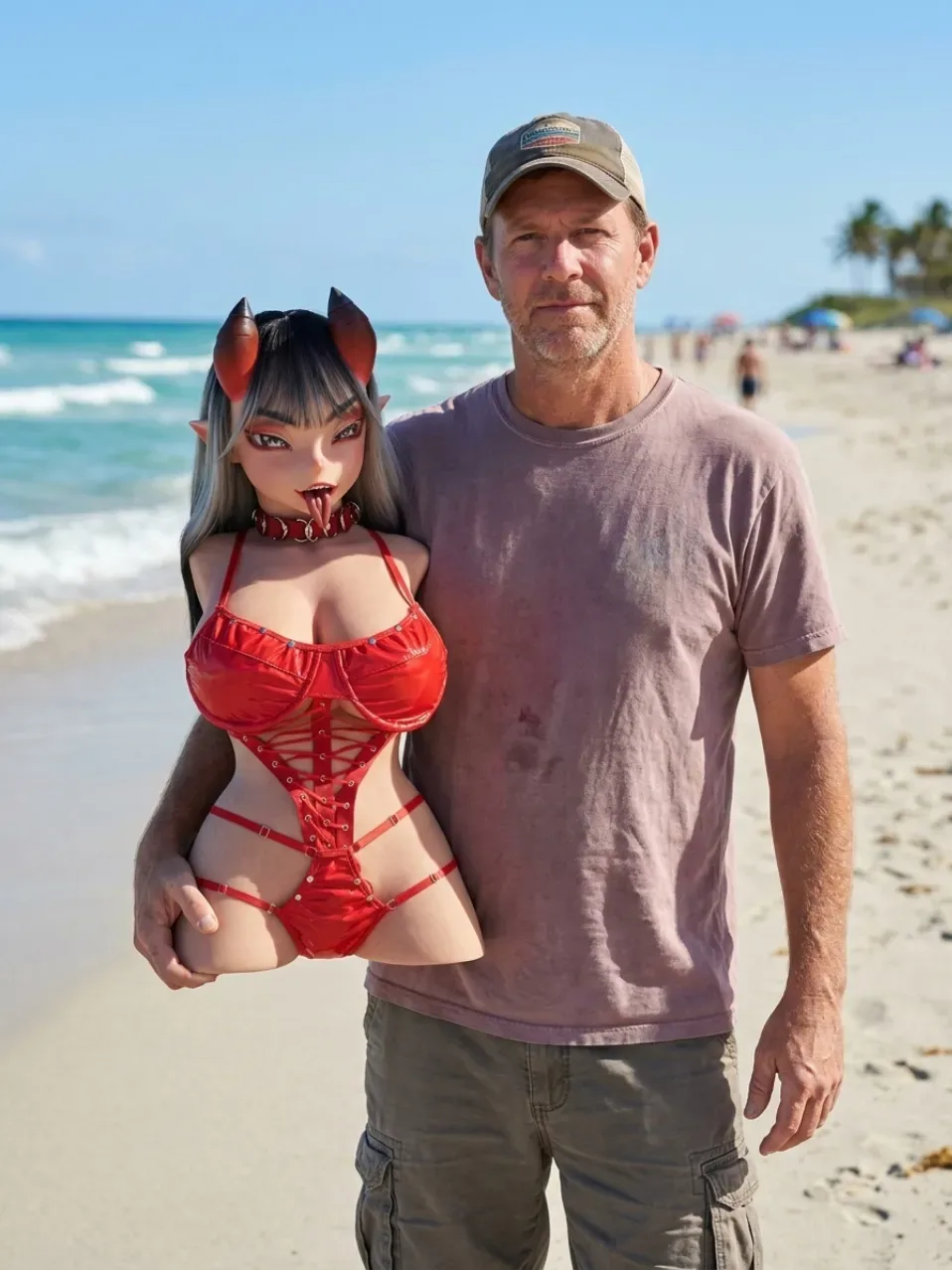 Climax Doll | Meru - 2ft 7/80cm G-Cup Fantasy Anime Demon Silicone Sex Torso