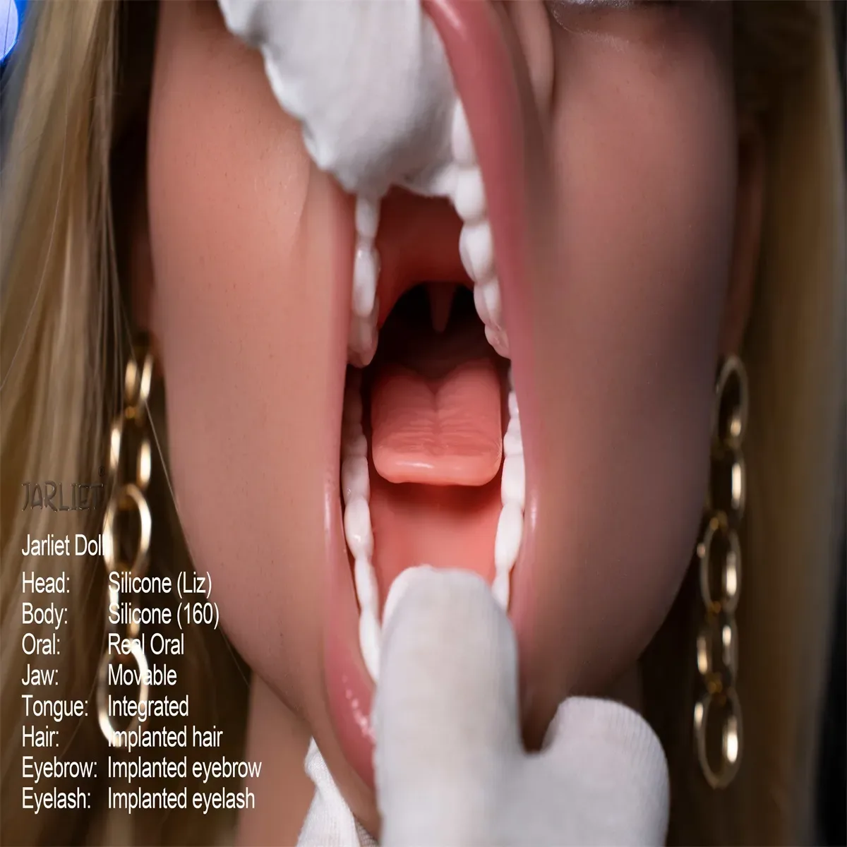 Jarliet丨Liz-5ft 2/160cm Medium Breasts Real Oral Silicone Sex Doll view 8