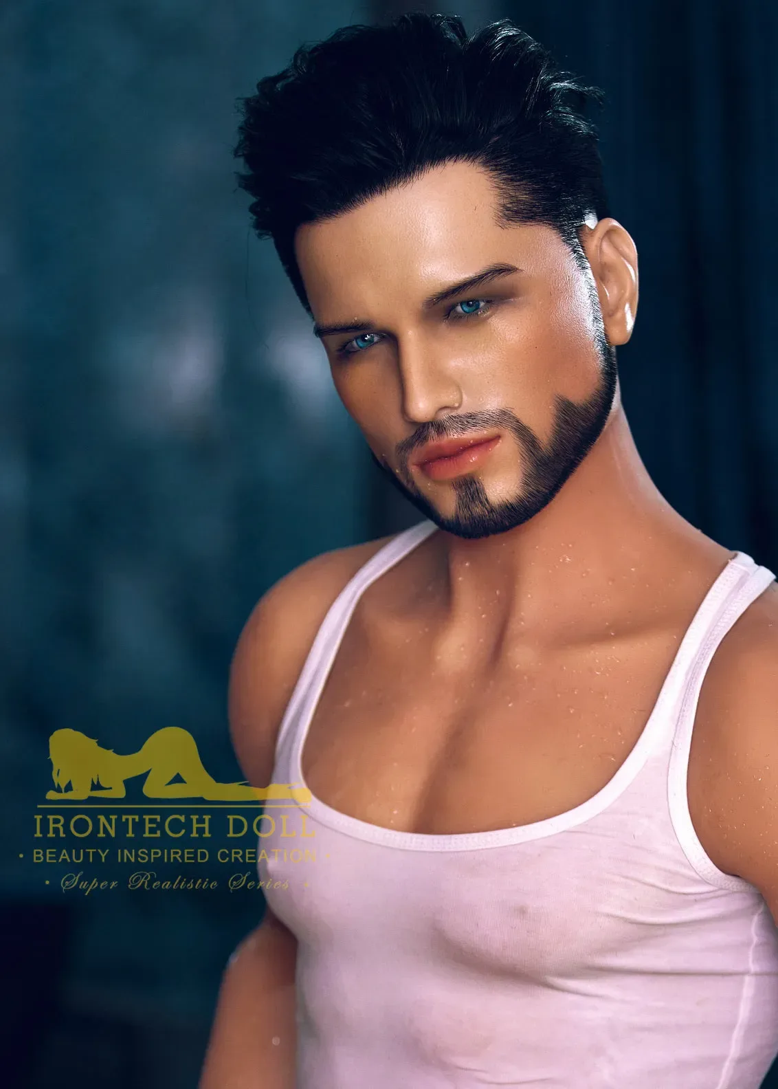 Irontech | Kelvin - 5ft3 (162cm) Biker Hybrid Male Silicone Head Sex Doll view 6