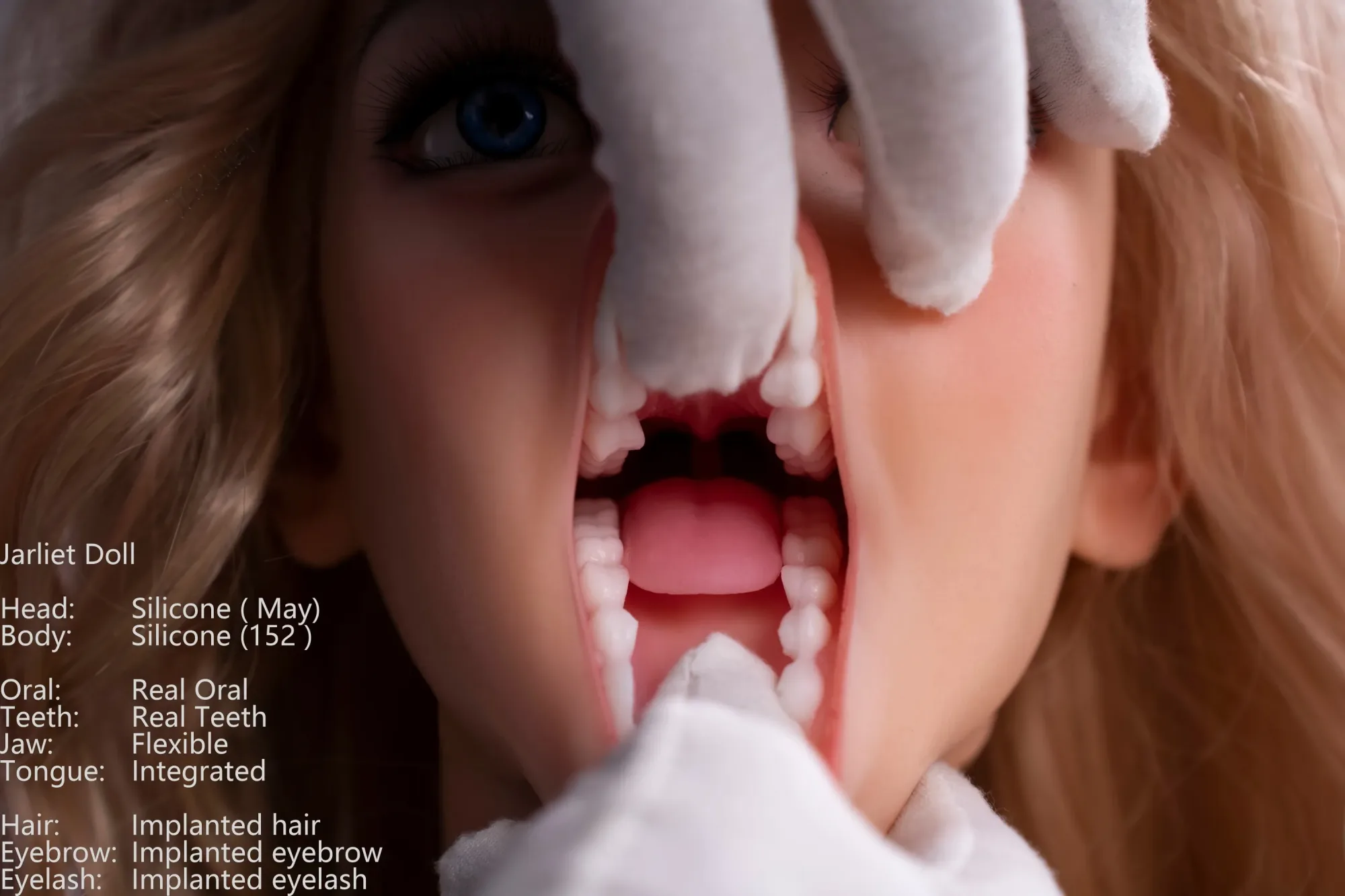 Jarliet | May -5ft /152cm F-Cup ROS Head Blonde Silicone Sex Doll view 5