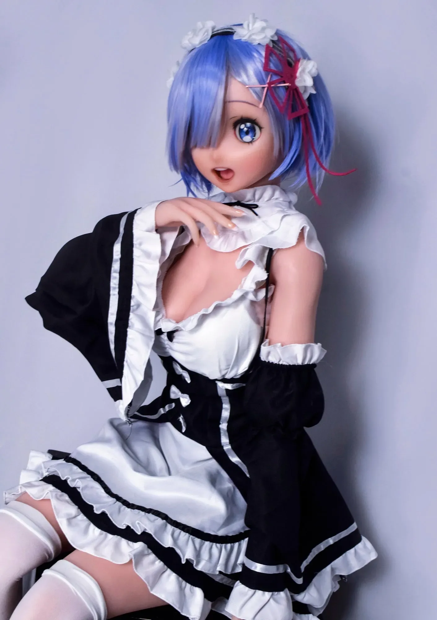 Elsa Babe | Rem - 4ft10 / 148cm Maid-Style Silicone Anime Sex Doll view 6