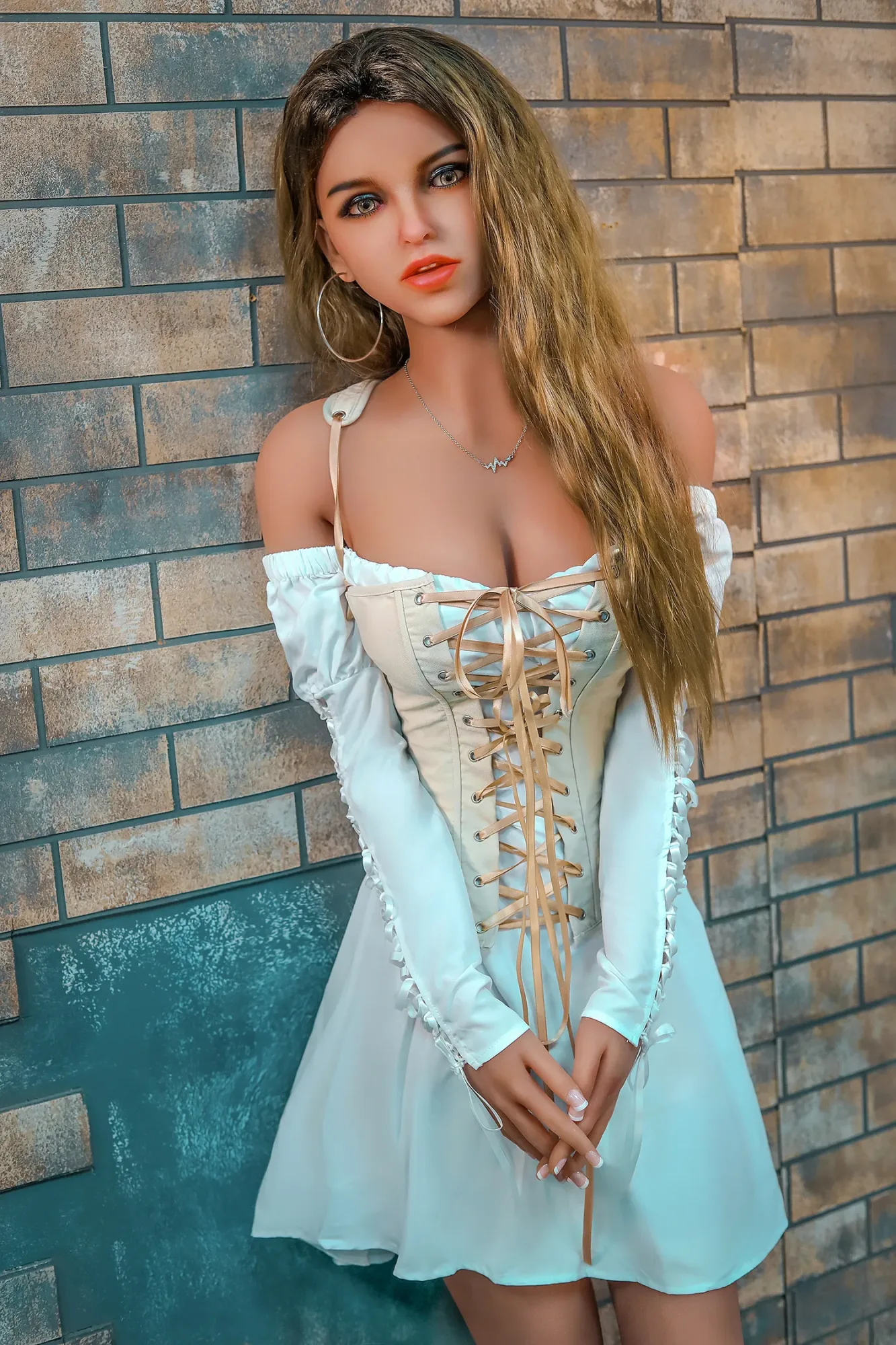 SY | Cherry - 166cm (5ft6) Elegant Life-Like Sex Doll With Yellow Long Curly Hair view 3