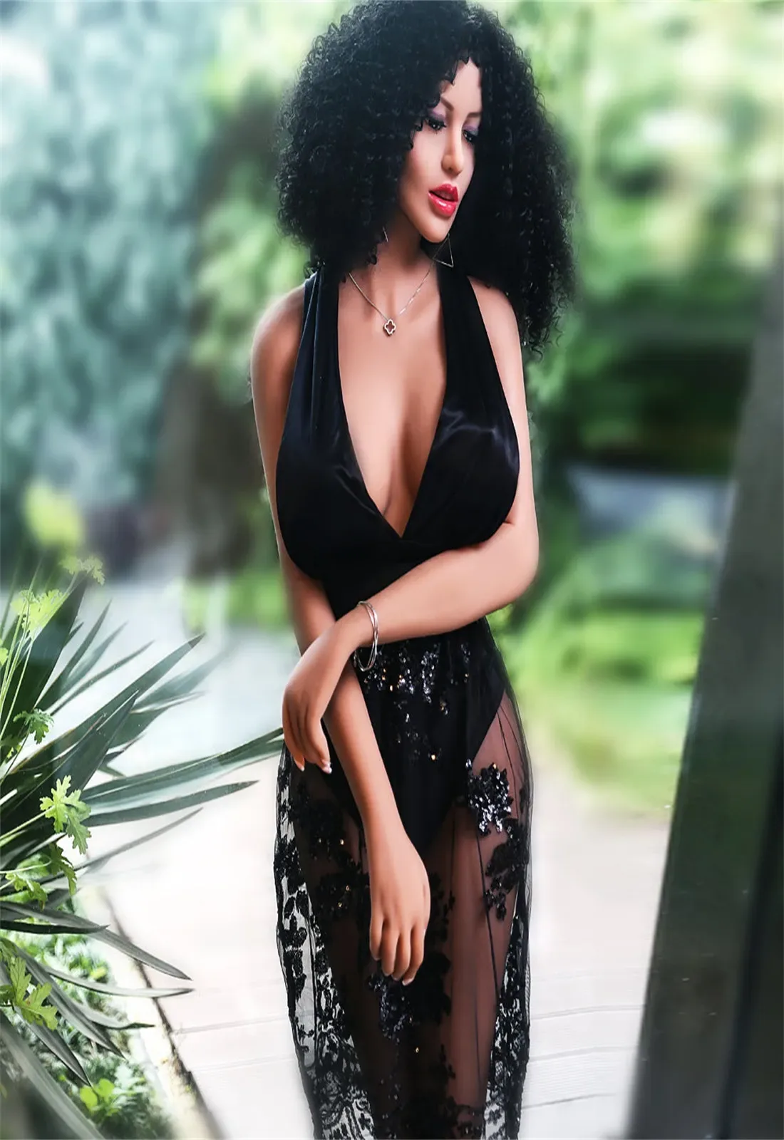 SY | Erica - 158cm (5ft2) Big Breasts Life-Like Sex Doll With Pretty Afro Hair(In Stock US) view 7