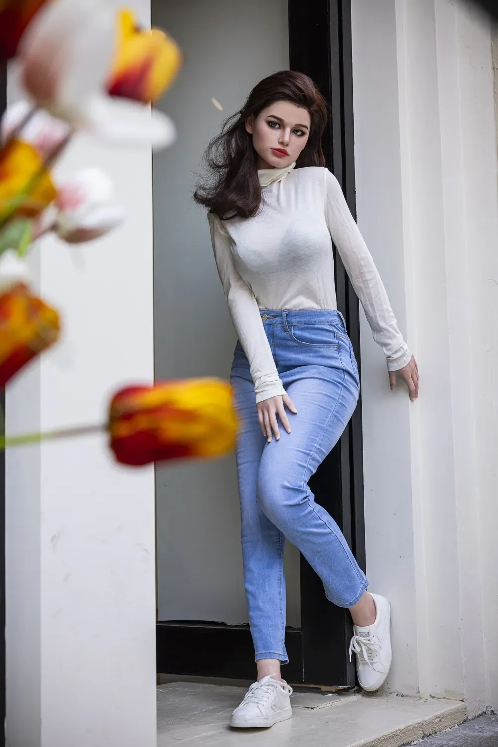 Starpery丨Christina - 171cm / 5ft8 D-Cup Black Curly Hair Full Silicone Sex Doll view 8