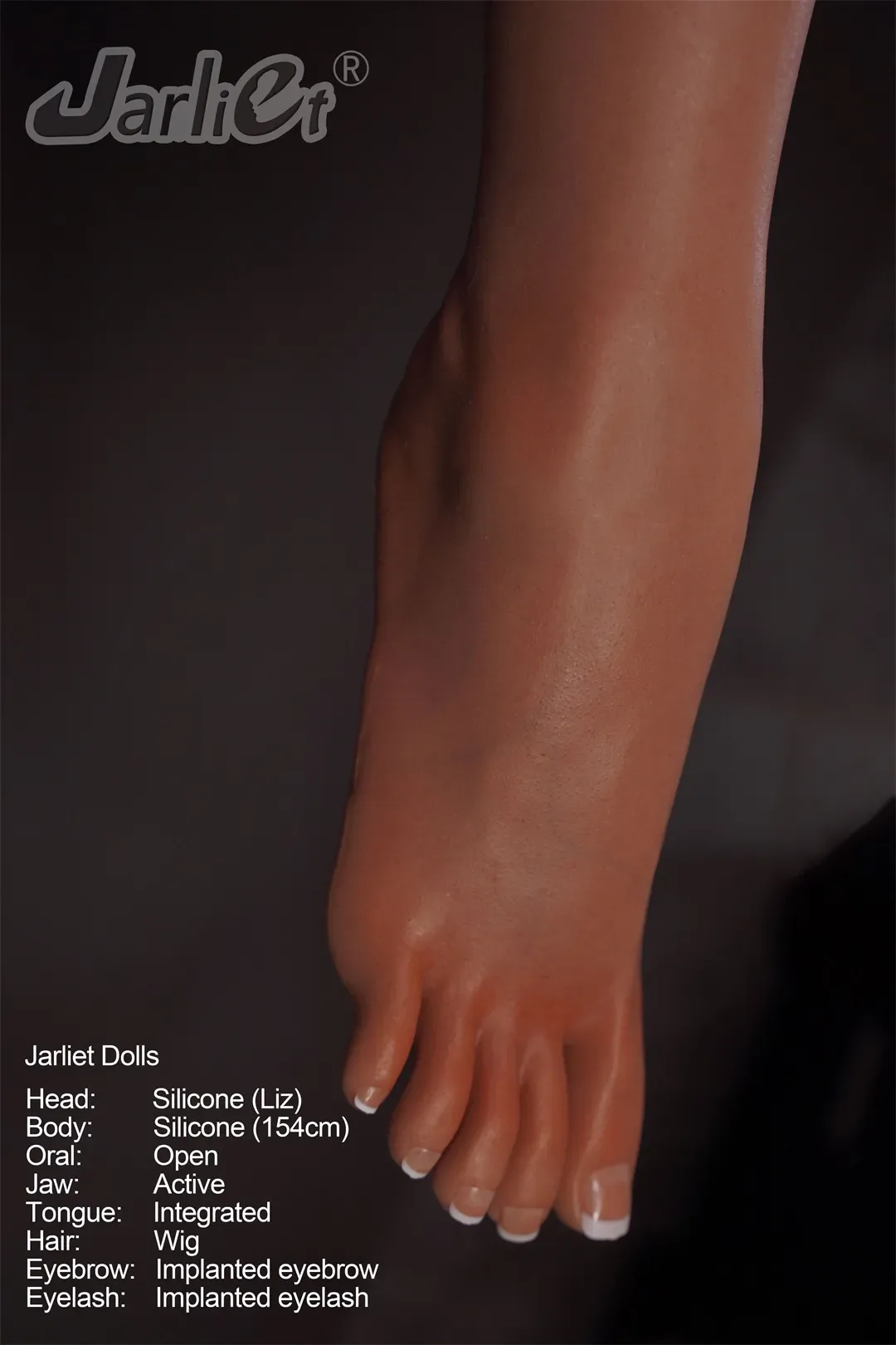 Jarliet丨Liz -5ft 1/154cm ROS Big Breasts Movable Jaw Skinny Silicone Sex Doll view 8