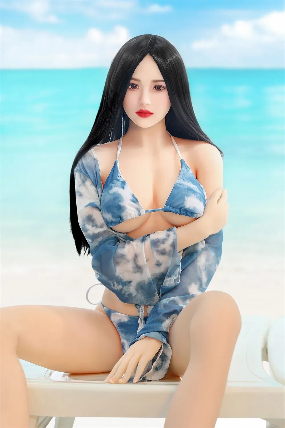 SY | Christine - 166cm (5ft6) Pure Life-Like Sex Doll With Black Long Straight Hair view 2
