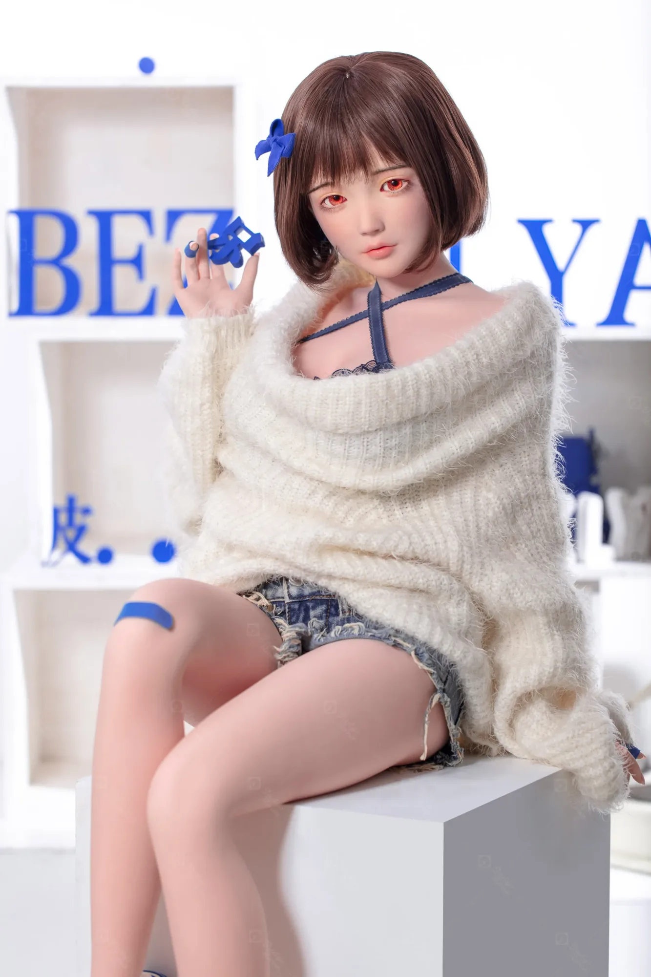 MZR JR | Yumi - 4Ft 10(148cm) Japanese Sweater Girl Silicone Sex Doll view 6