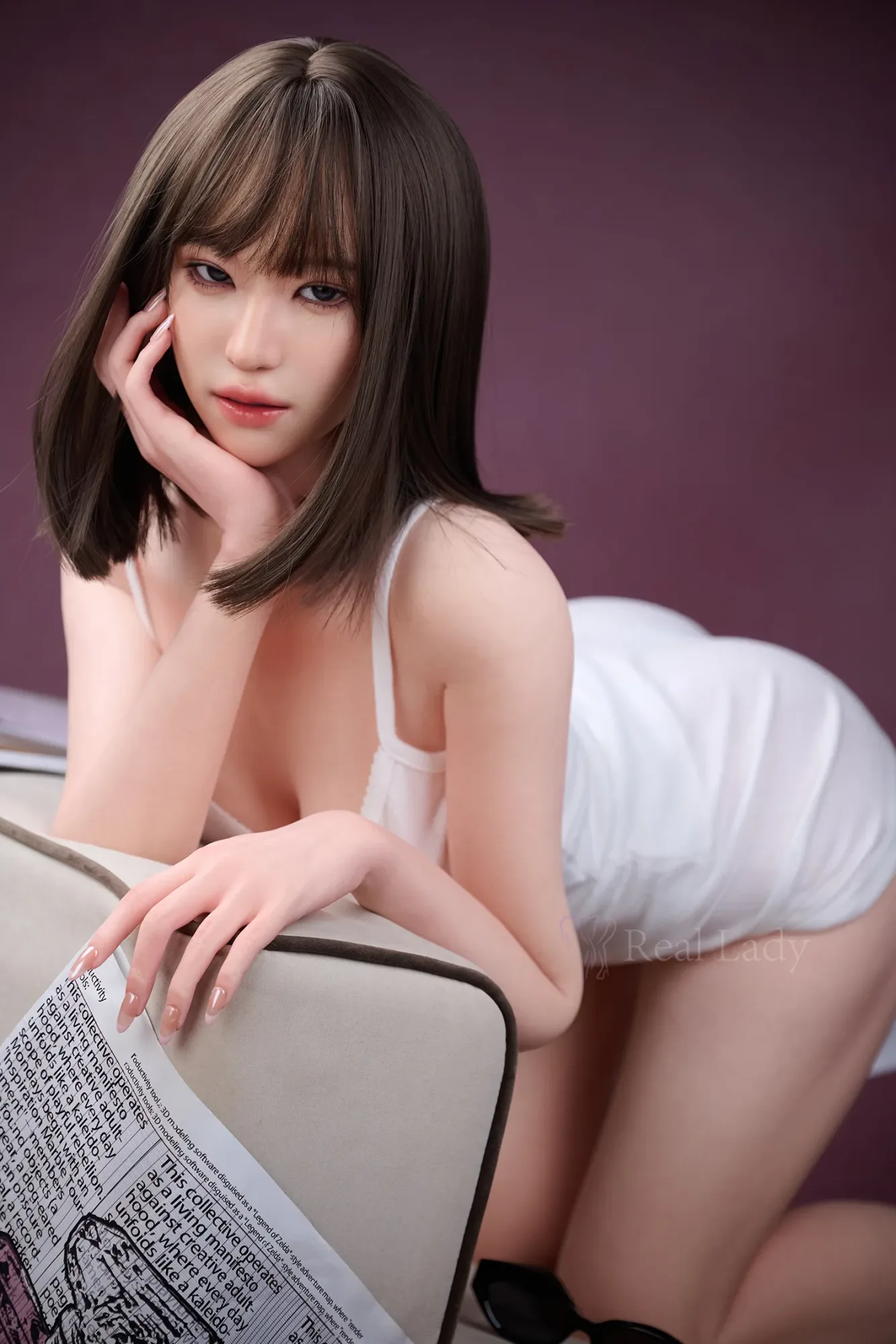 Real Lady丨Viki - 4Ft 11/150cm ROS MAX Pink Lover Silicone AI Sex Doll view 5