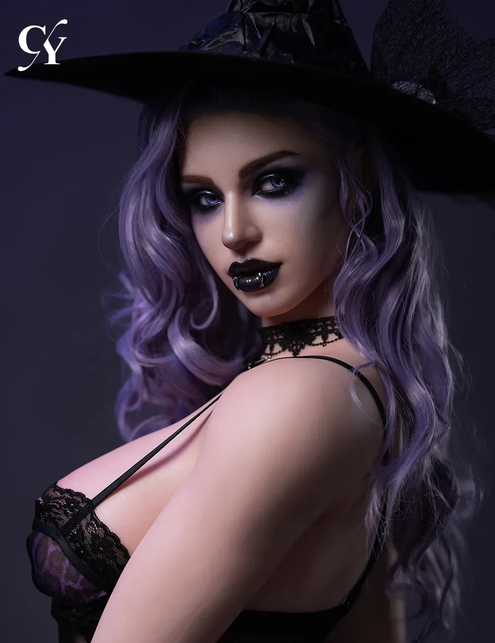 TOP-CY | 176m/5ft9 E-cup Silicone ROS Head Sex Doll - Halloween Elodie view 7