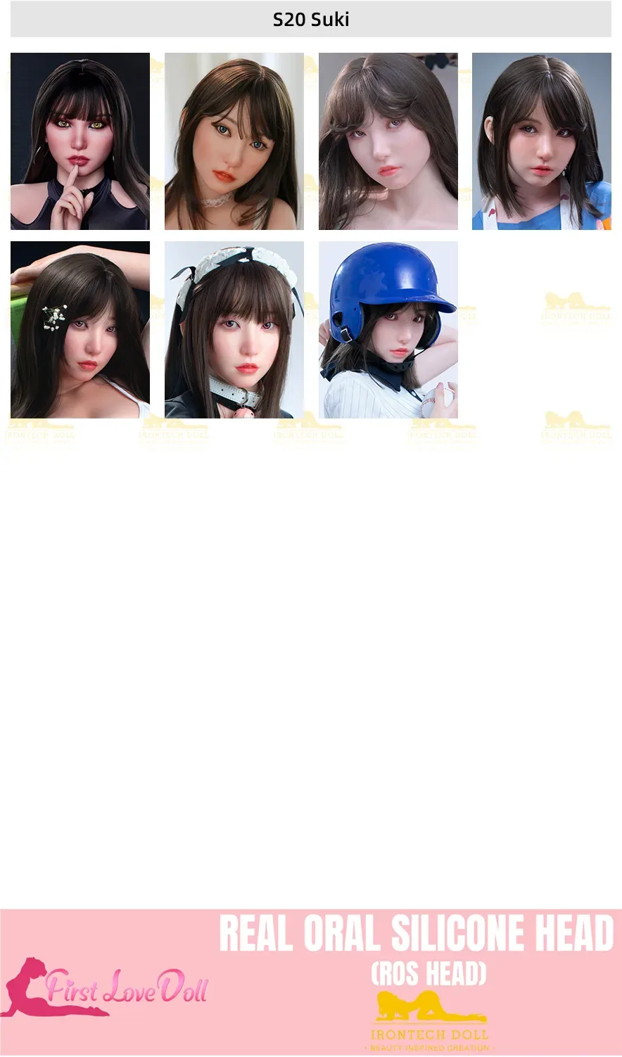 Irontech丨ROS Silicone Head (Extra Doll Heads) view 4