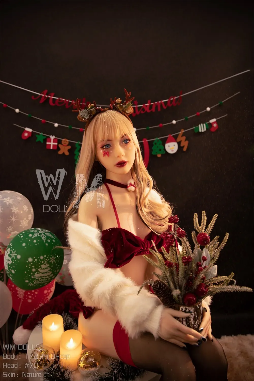 WM | Sachi(70#) - 5ft 8/ 172cm B Cup Christmas Style Sex Doll (In Stock US) view 3