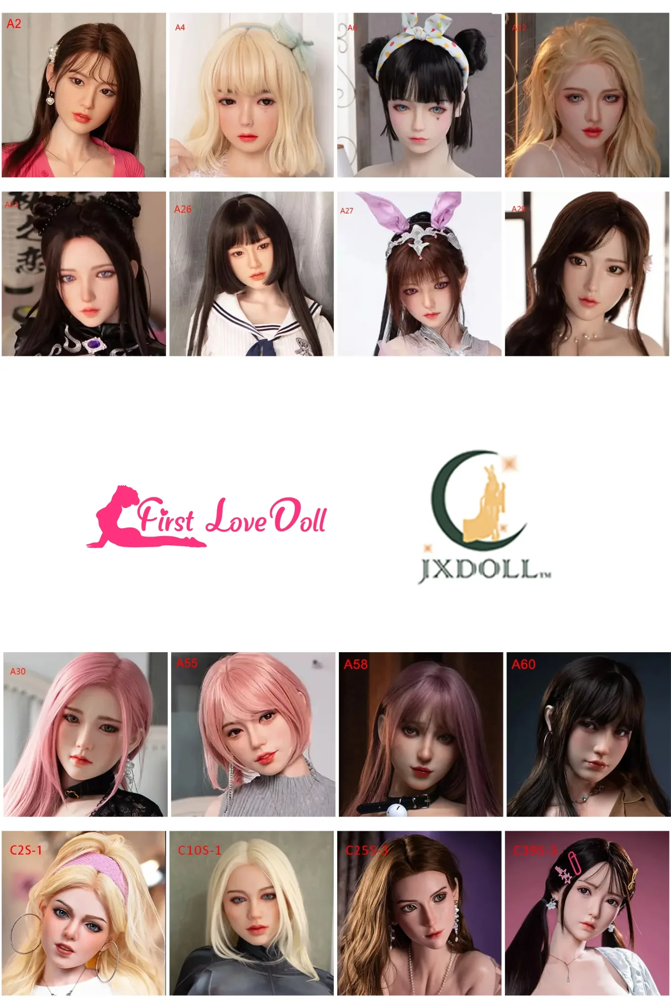 JX Doll | Extra Silicone Sex Doll Head - Budget-Friendly & DIY Available