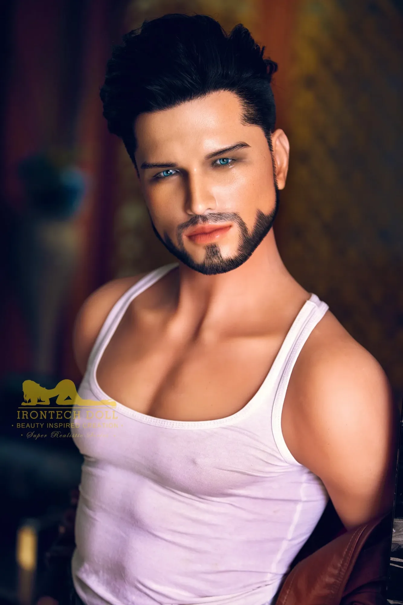 Irontech | Kelvin - 5ft3 (162cm) Biker Hybrid Male Silicone Head Sex Doll view 5
