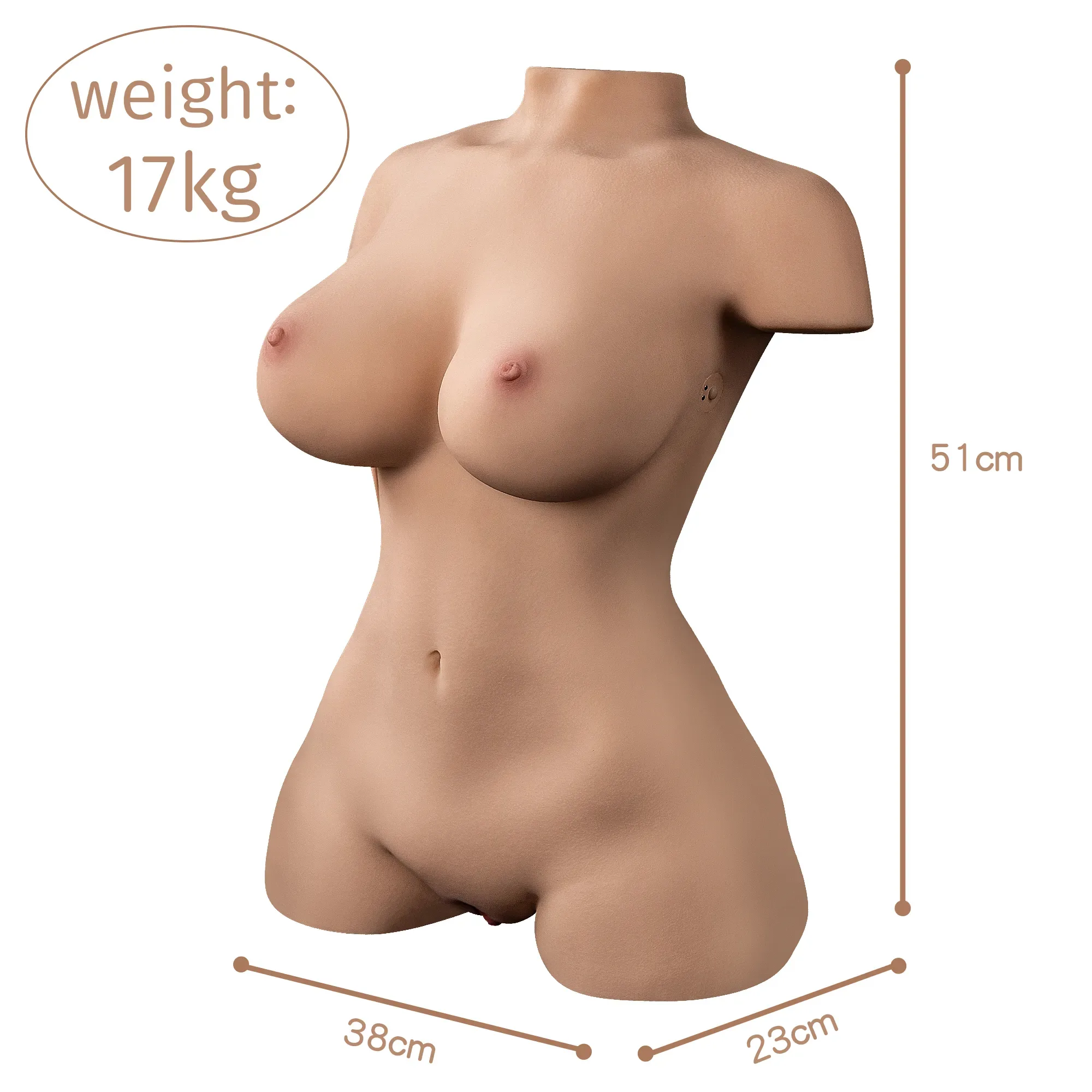 XISE | Chorica - 51cm/20.1in Torso Sex Doll Wth Automatic Sucking Vagina (In Stock US) view 7