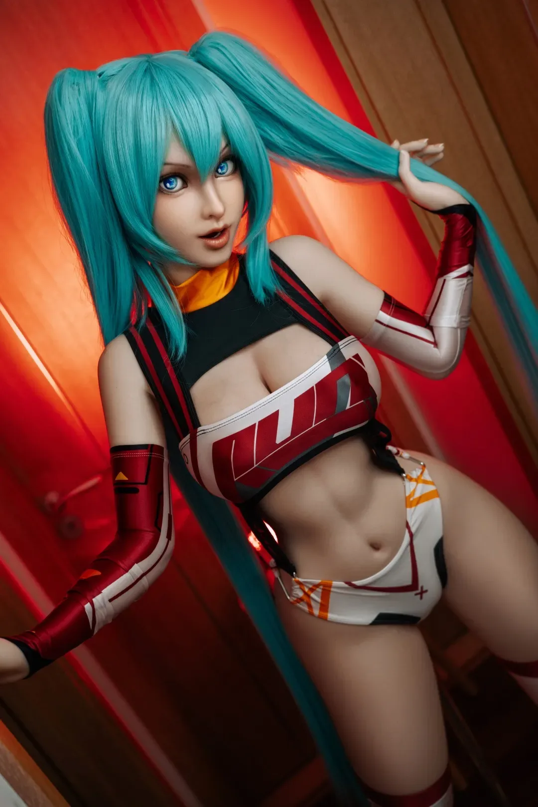 Orange In丨Miku - 5ft 2/158cm Movable Jaw Anime Silicone Sex Doll view 3