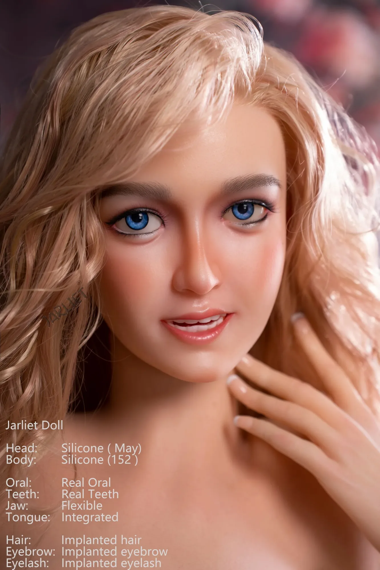 Jarliet | May -5ft /152cm F-Cup ROS Head Blonde Silicone Sex Doll view 6