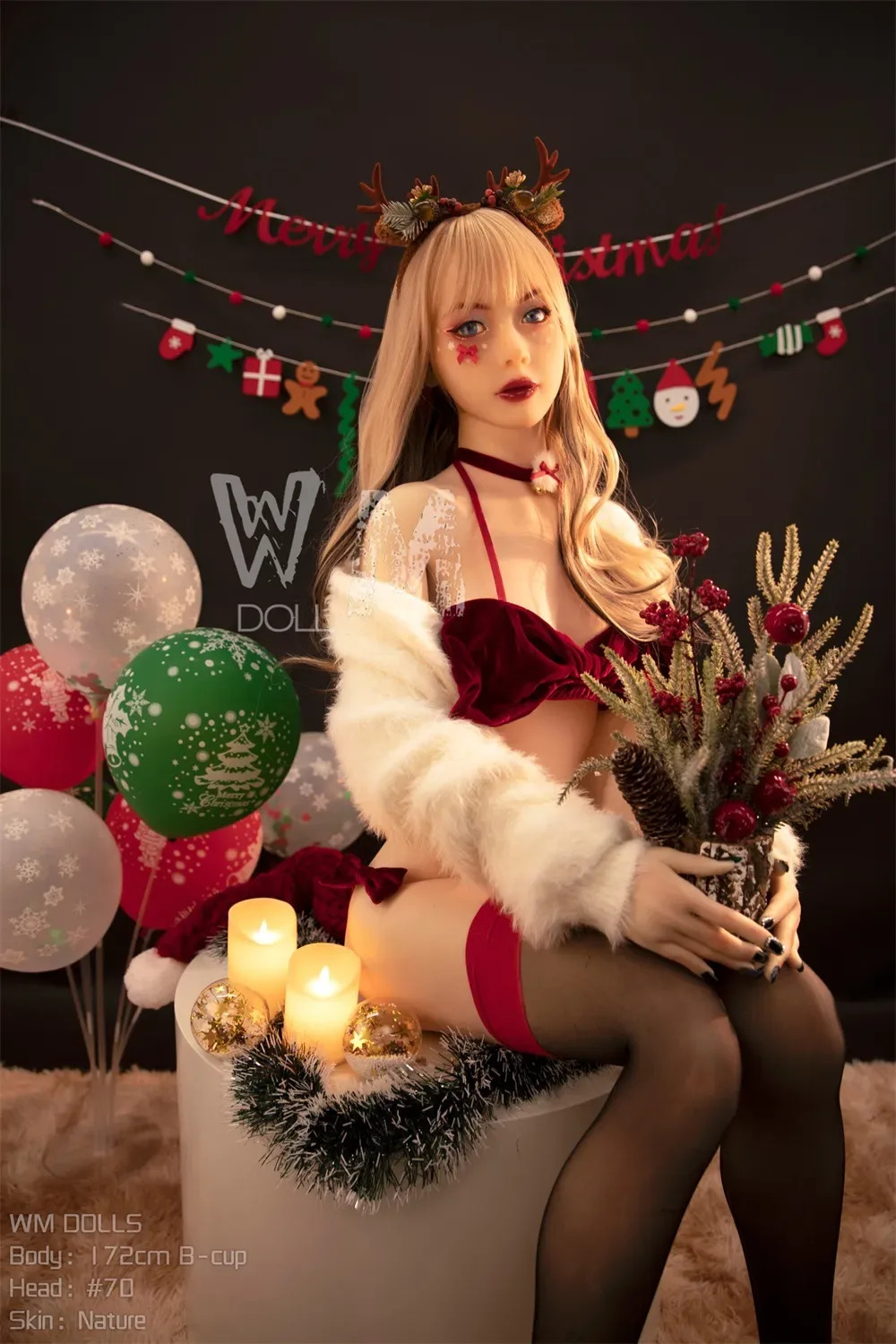 WM | Sachi(70#) - 5ft 8/ 172cm B Cup Christmas Style Sex Doll (In Stock US) view 2