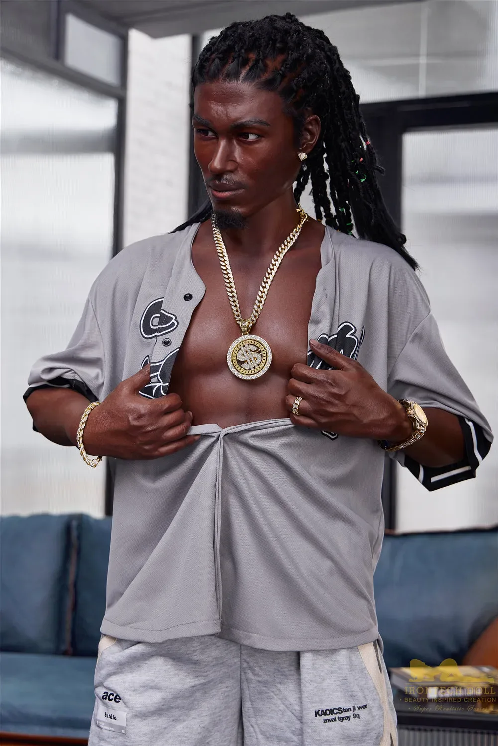 Irontech | Bill Ebony - 5ft7 (170cm) Silicone Male Sex Doll view 8