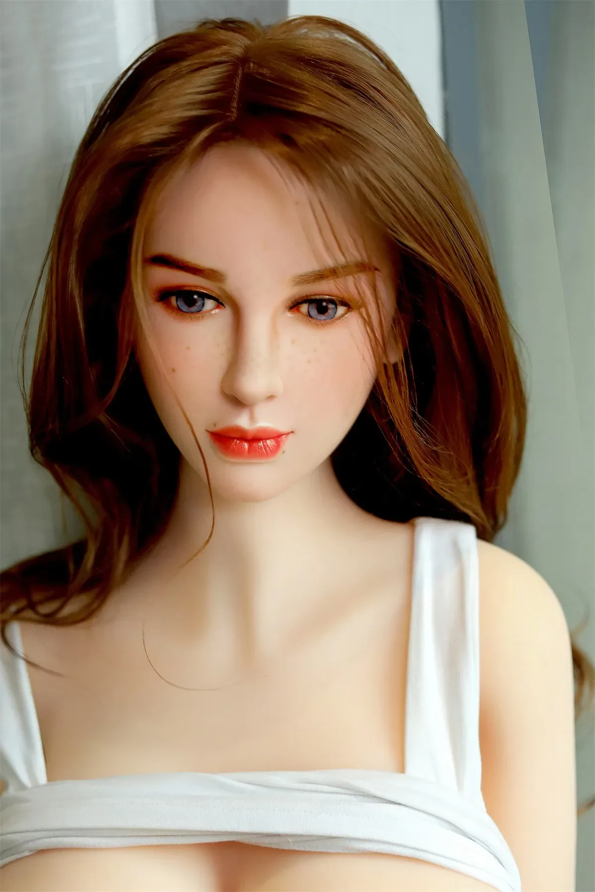 SY | Letitia- 158cm (5ft2) Big Breast French Style Sex Doll With Blonde Curly Hair view 3