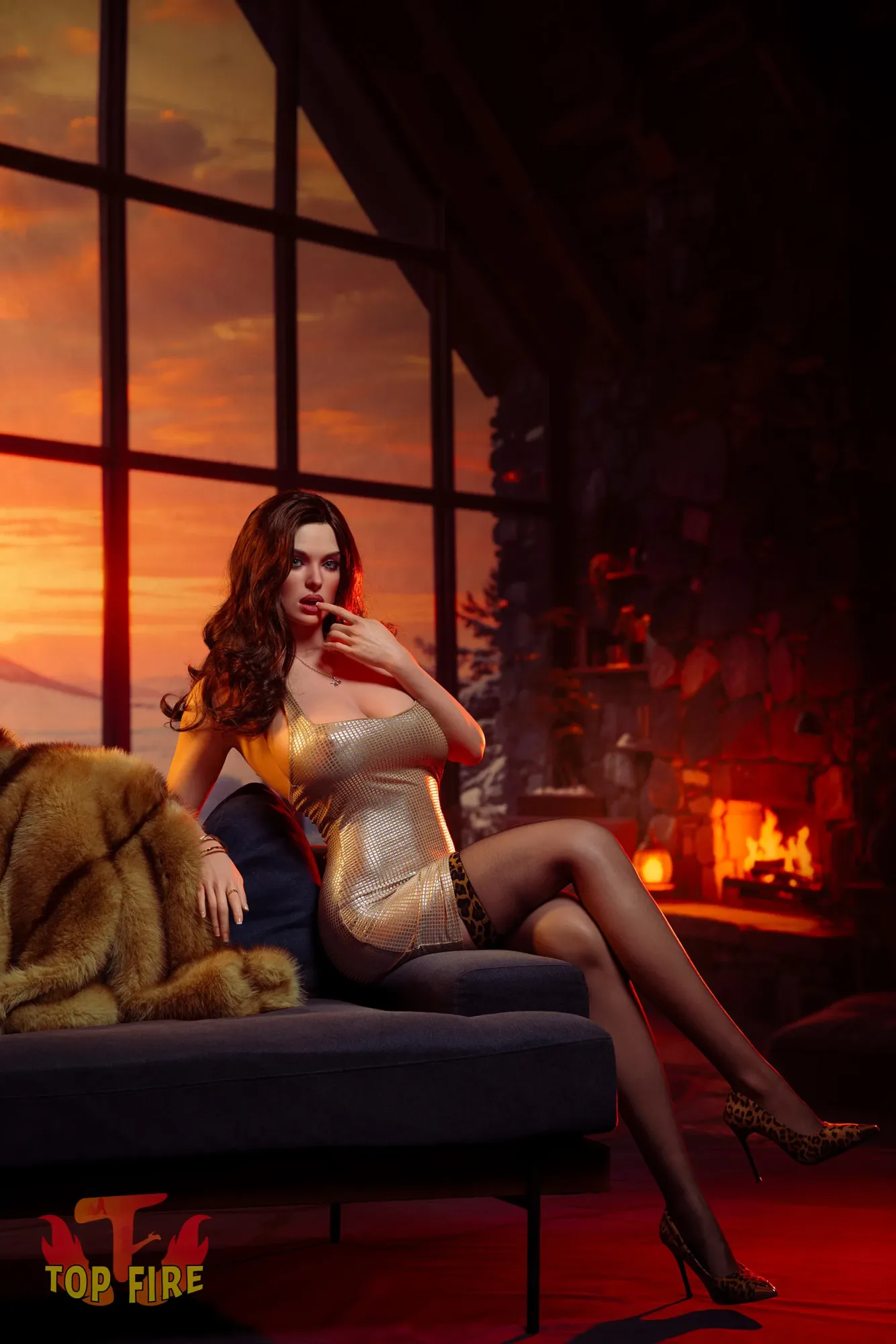 Top Fire | Bella - 5ft 7/174cm G Cup ROS Realistic Silicone Sex Doll, T61 view 5