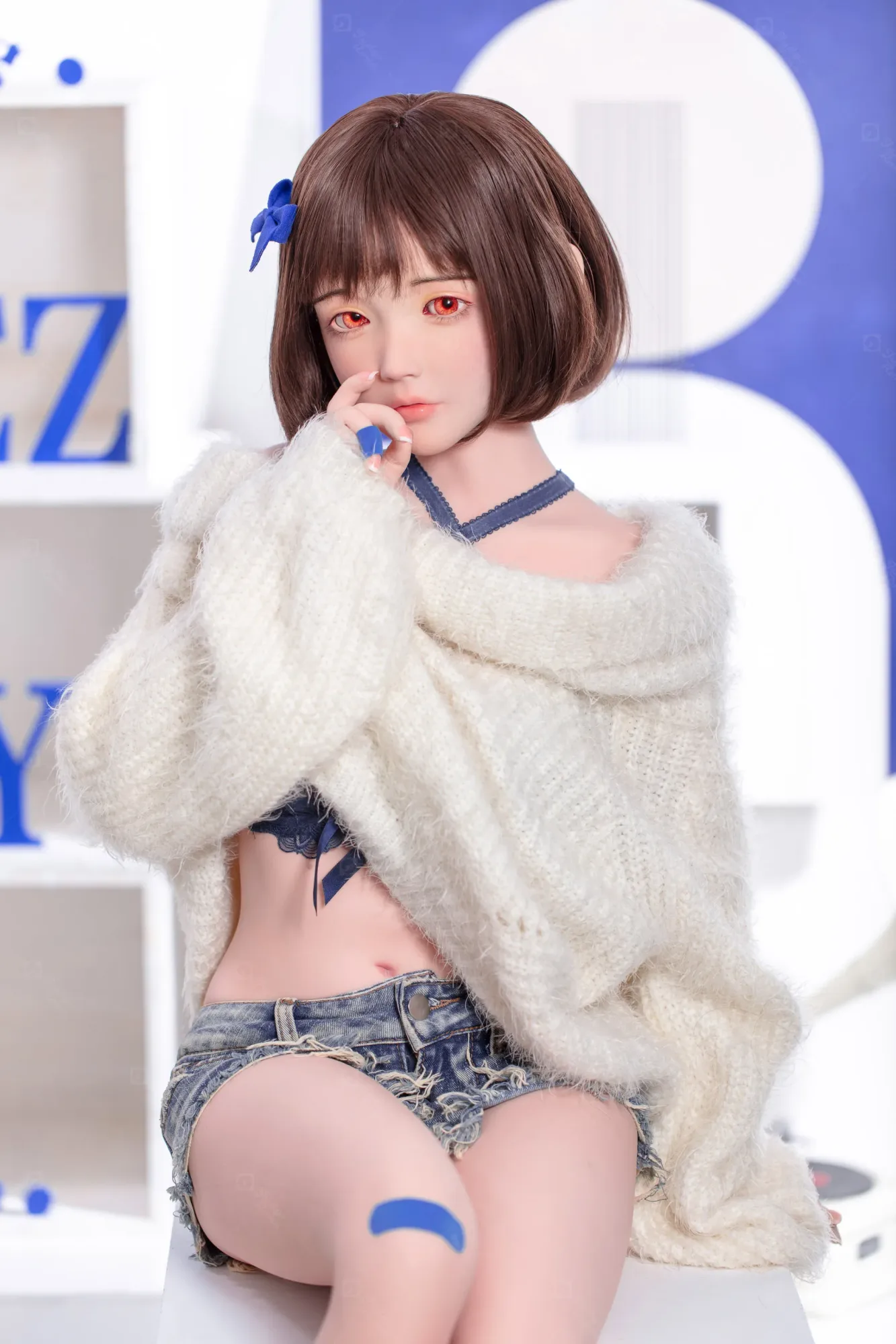 MZR JR | Yumi - 4Ft 10(148cm) Japanese Sweater Girl Silicone Sex Doll view 3