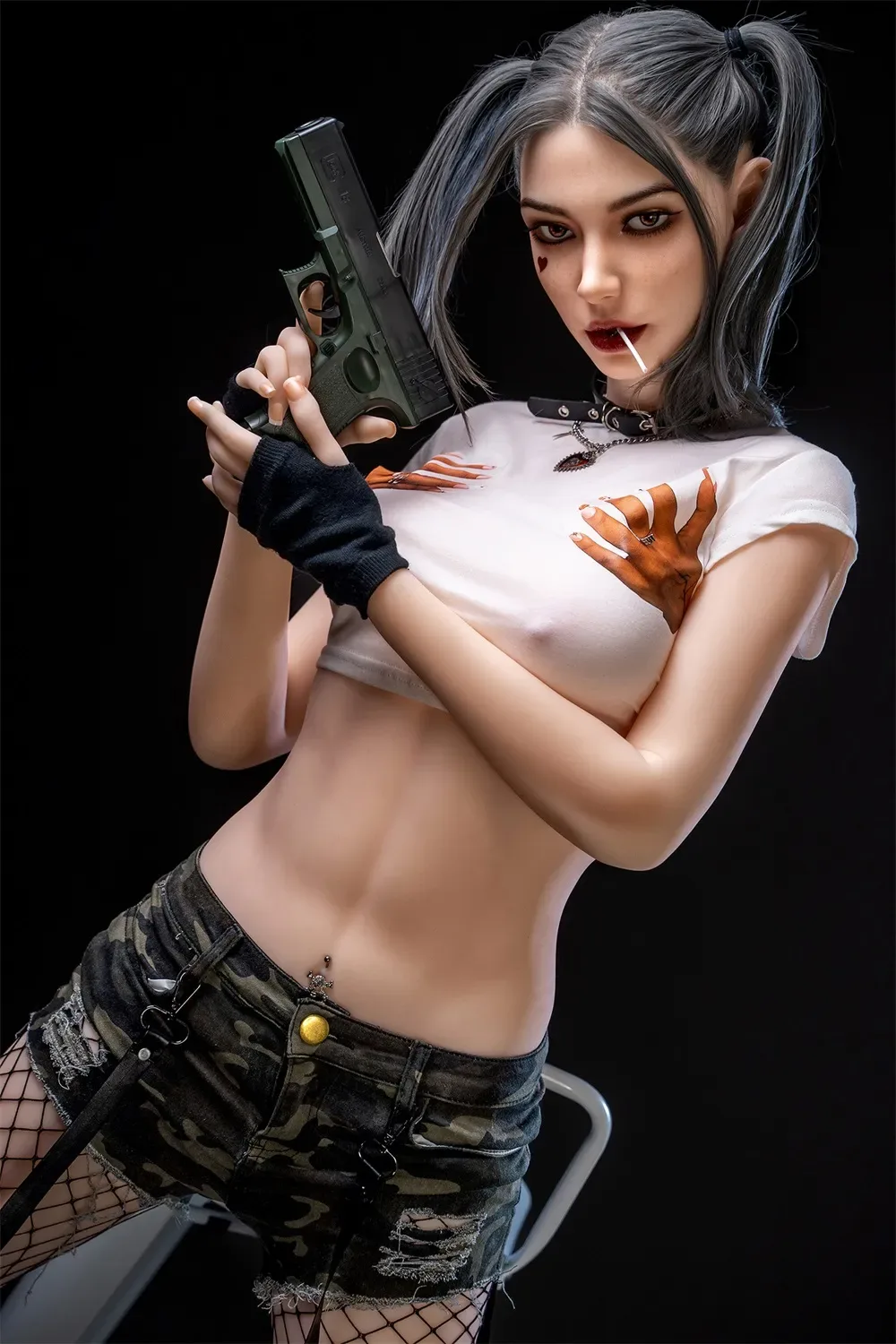SY | Harleen-5ft 8/173cm ROS Mature Busty Silicone Head Sex Doll With Option To 3 In 1 view 6