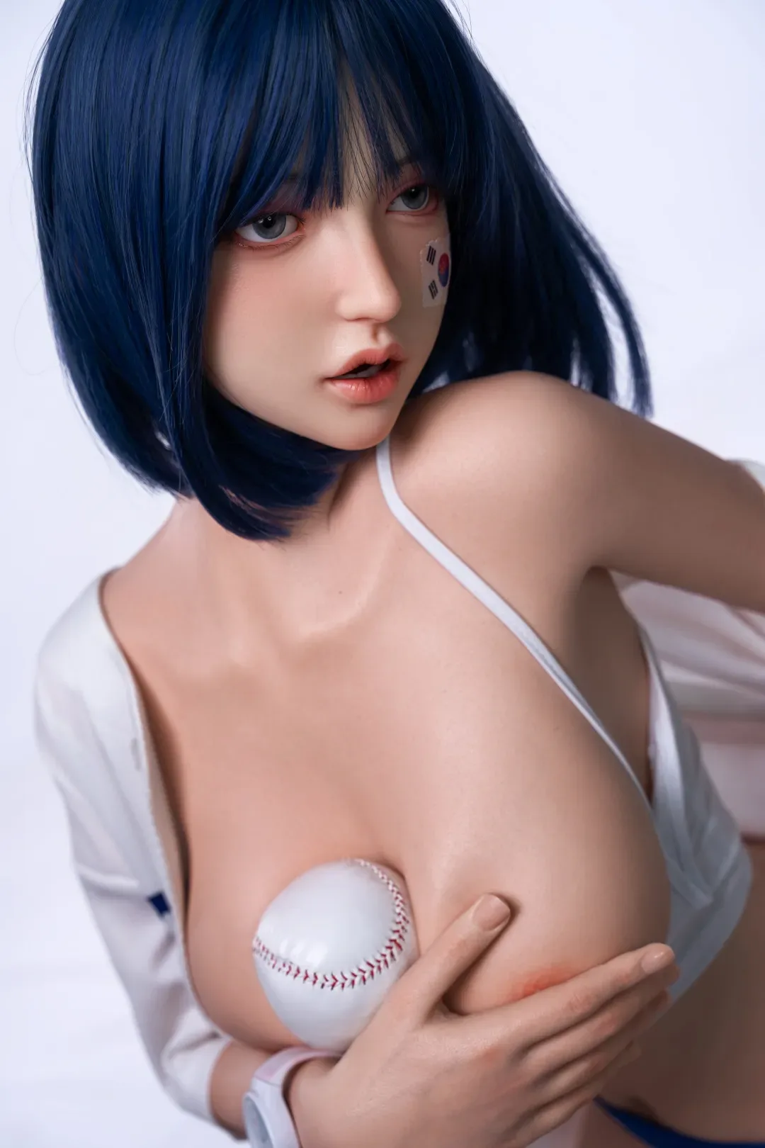 Orange In丨Anabel-5ft 2/158cm Movable Jaw Silicone Sex Doll view 5