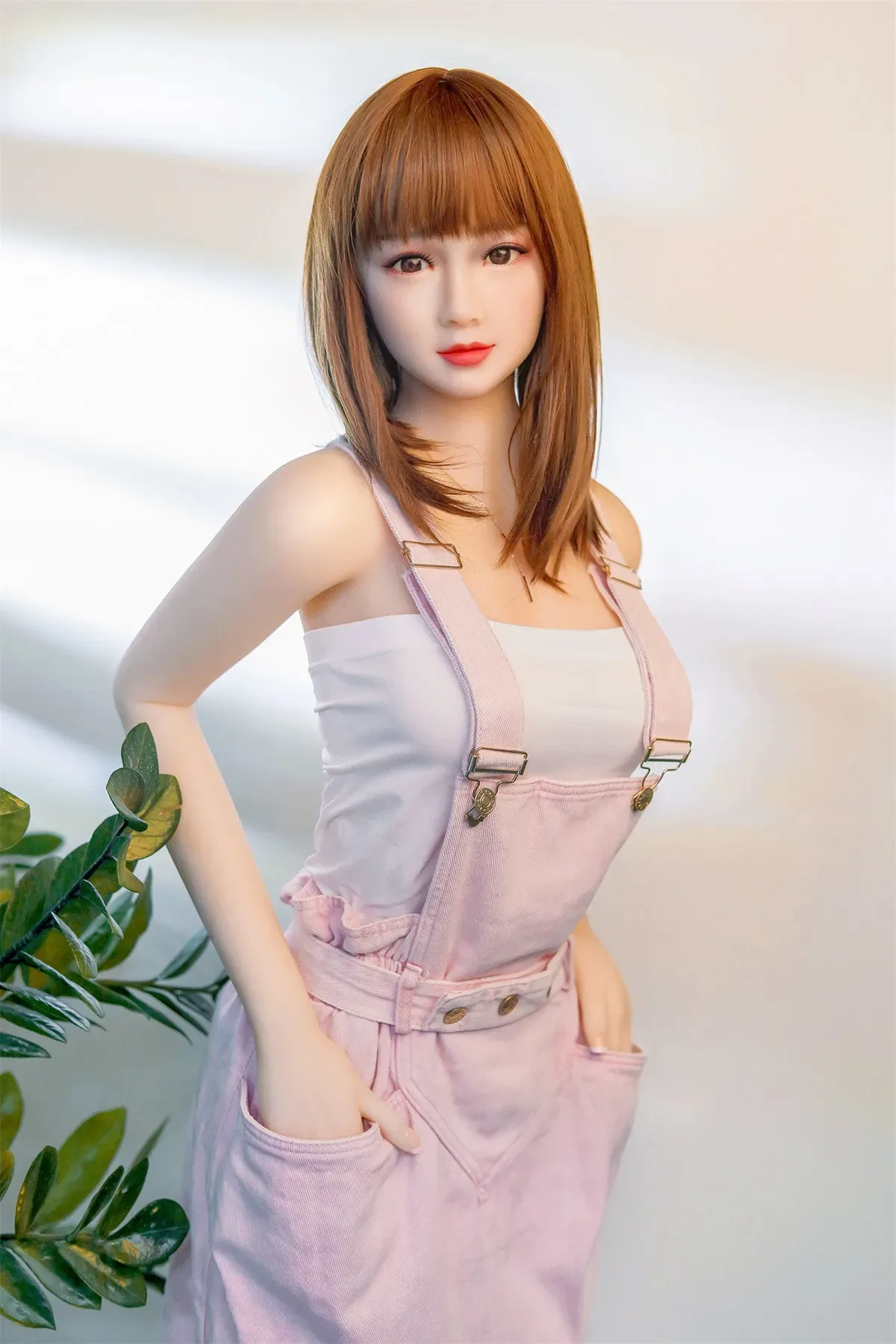SY | Pag- 160cm (5ft3) Small Breast Japanese Style Sex Doll With Blonde Straight Hair view 5