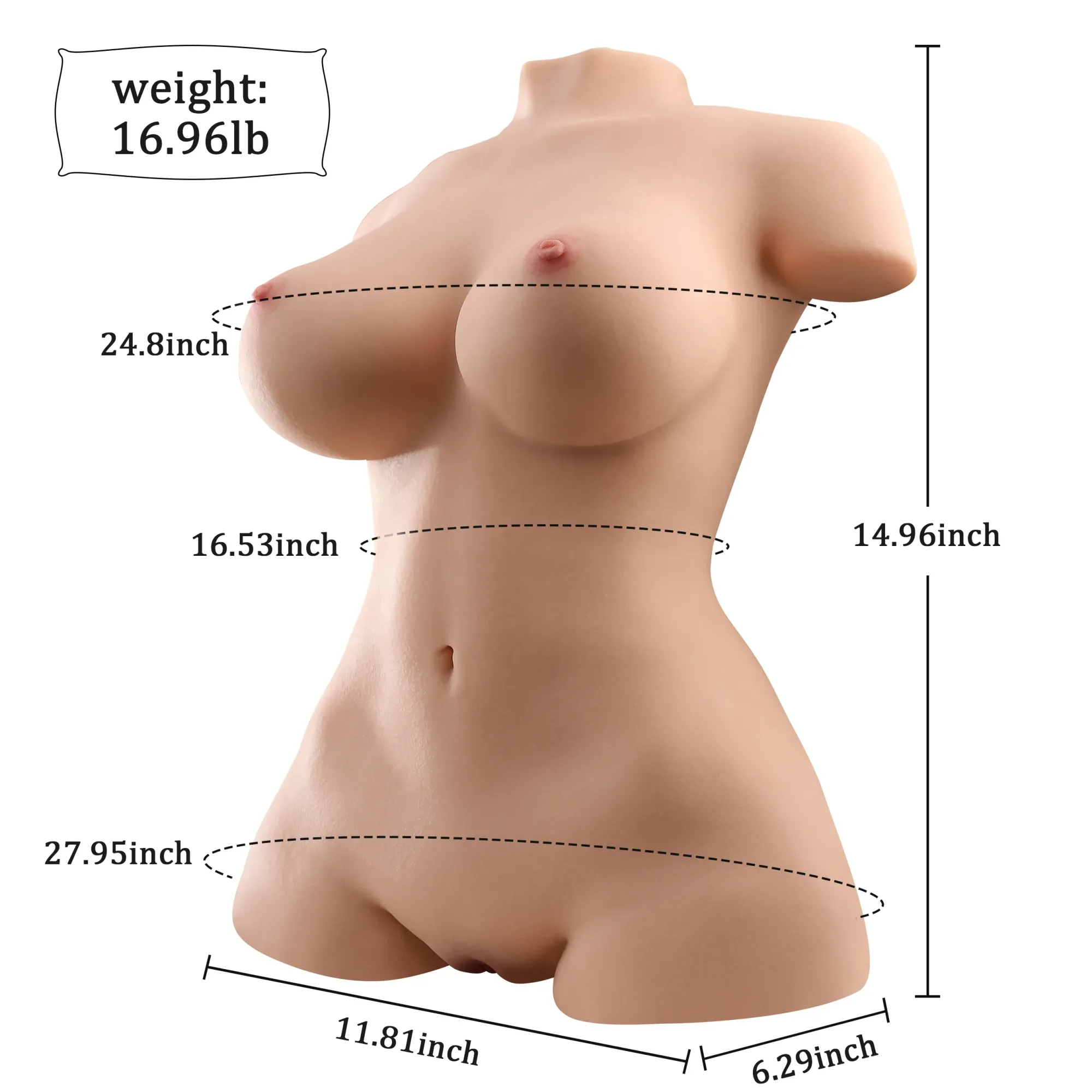 XISE | April - 16.96lb Sex Doll Torso (In Stock US) view 6