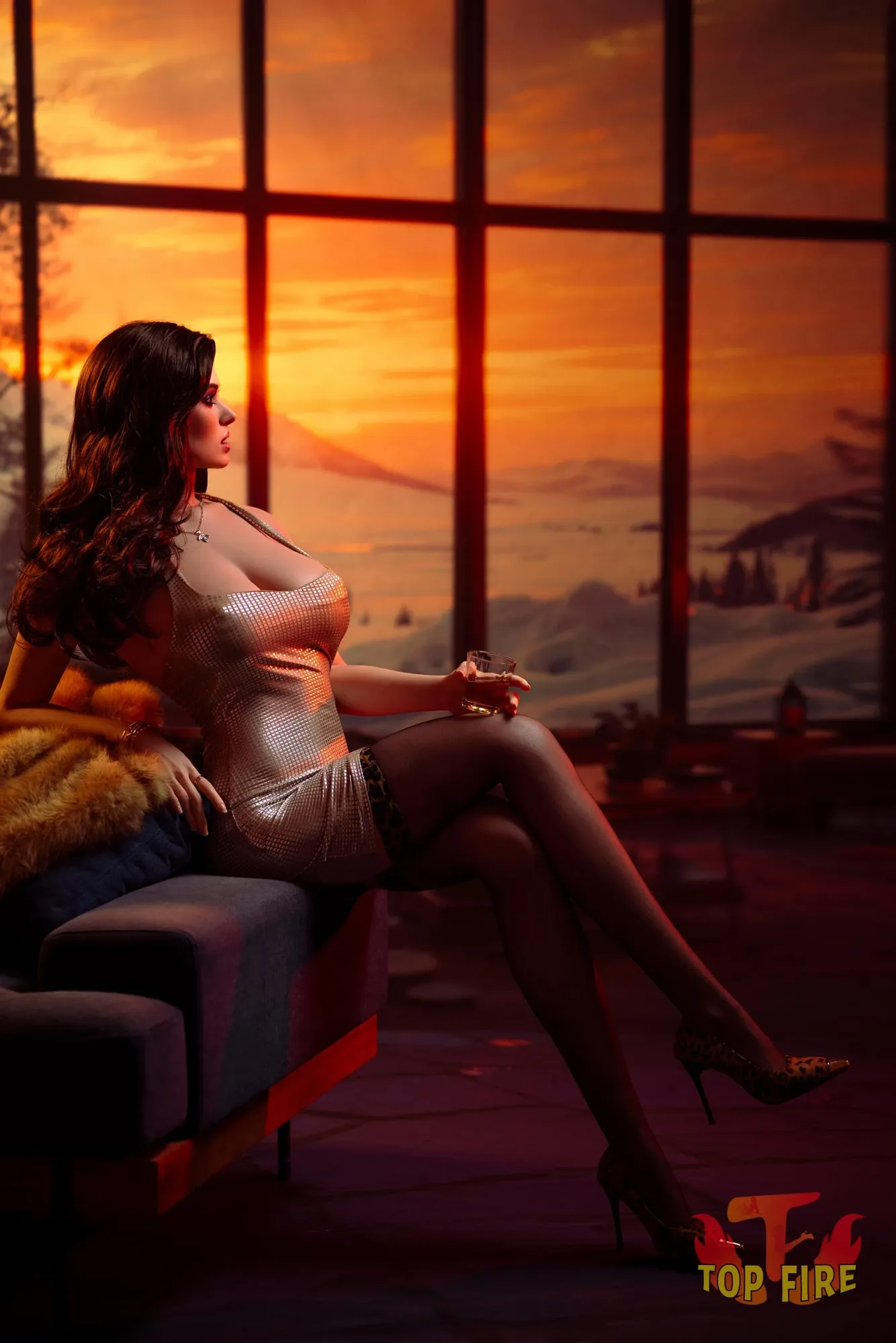 Top Fire | Bella - 5ft 7/174cm G Cup ROS Realistic Silicone Sex Doll, T61 view 6