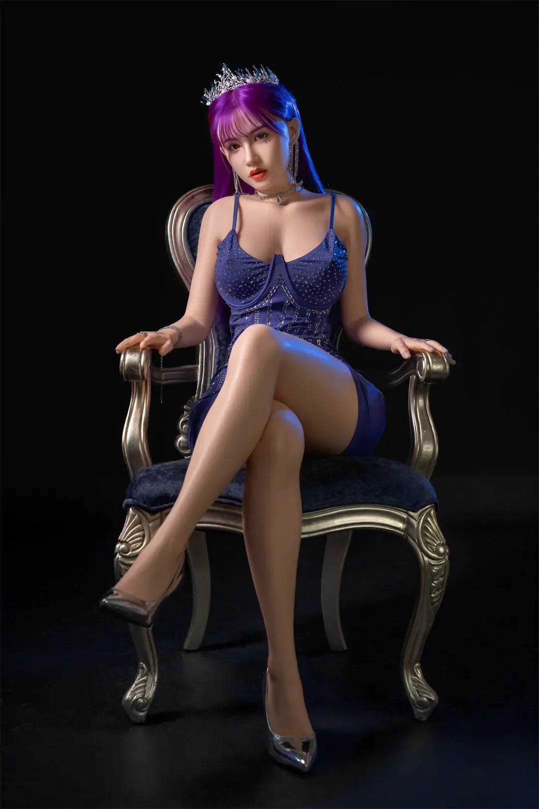 Orange In丨Liz-5ft 5/165cm Movable Jaw Silicone Sex Doll view 7