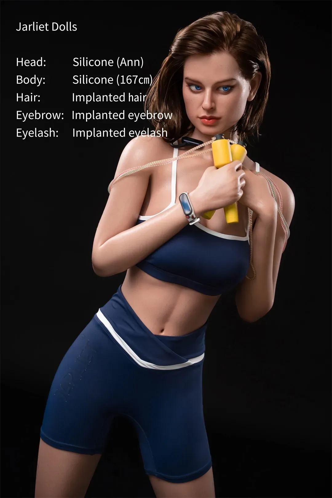 Jarliet丨Ann -5ft 5/167cm Skinny Silicone Sex Doll view 4