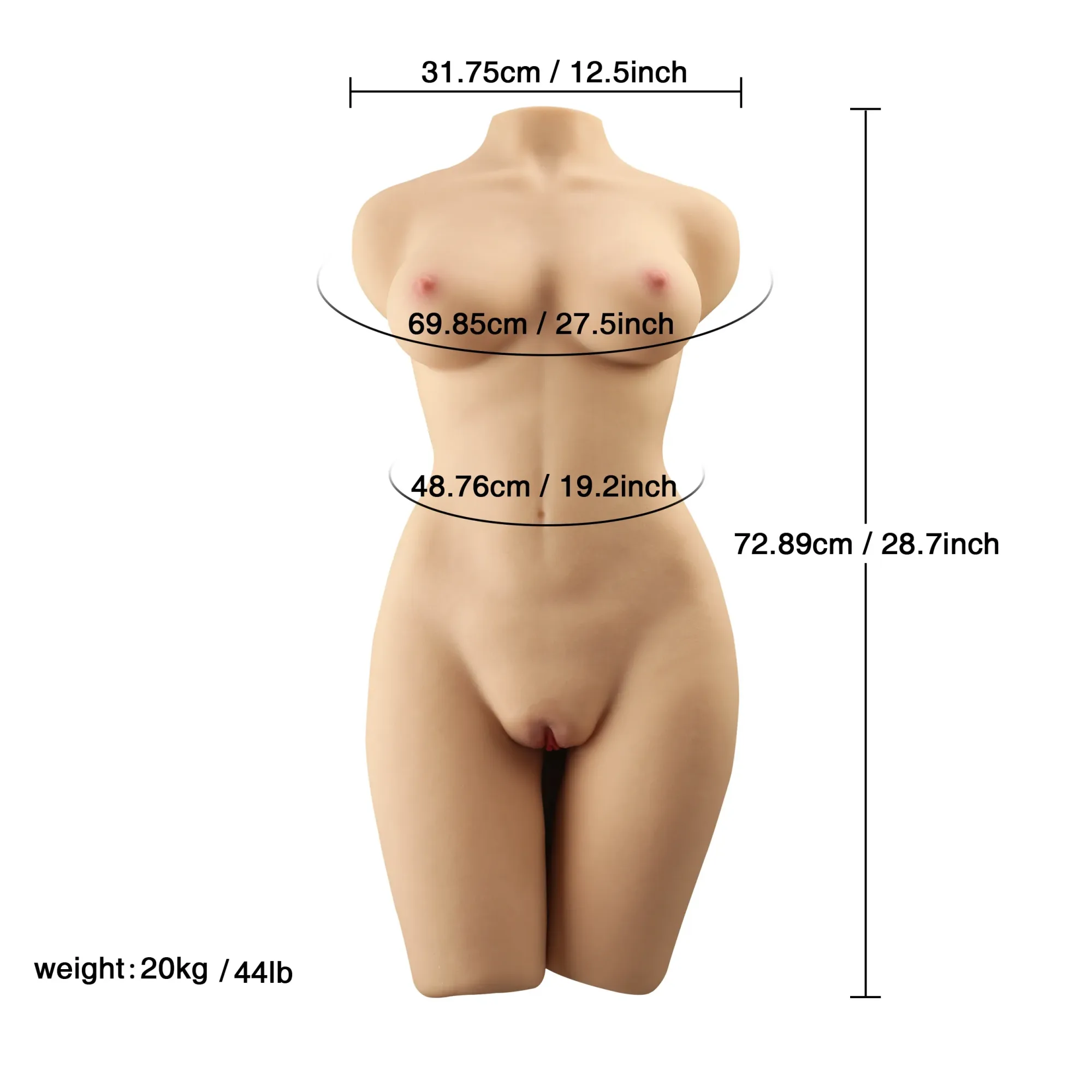 XISE | Lauren - 72.9cm/28.7in Torso Sex Doll (In Stock US) view 8