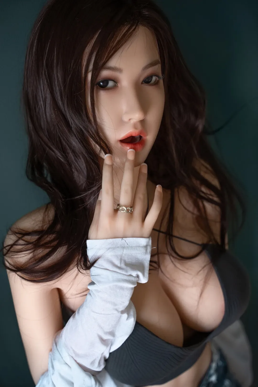 Orange In丨Aileen -5ft 3/160cm Movable Jaw Silicone Sex Doll