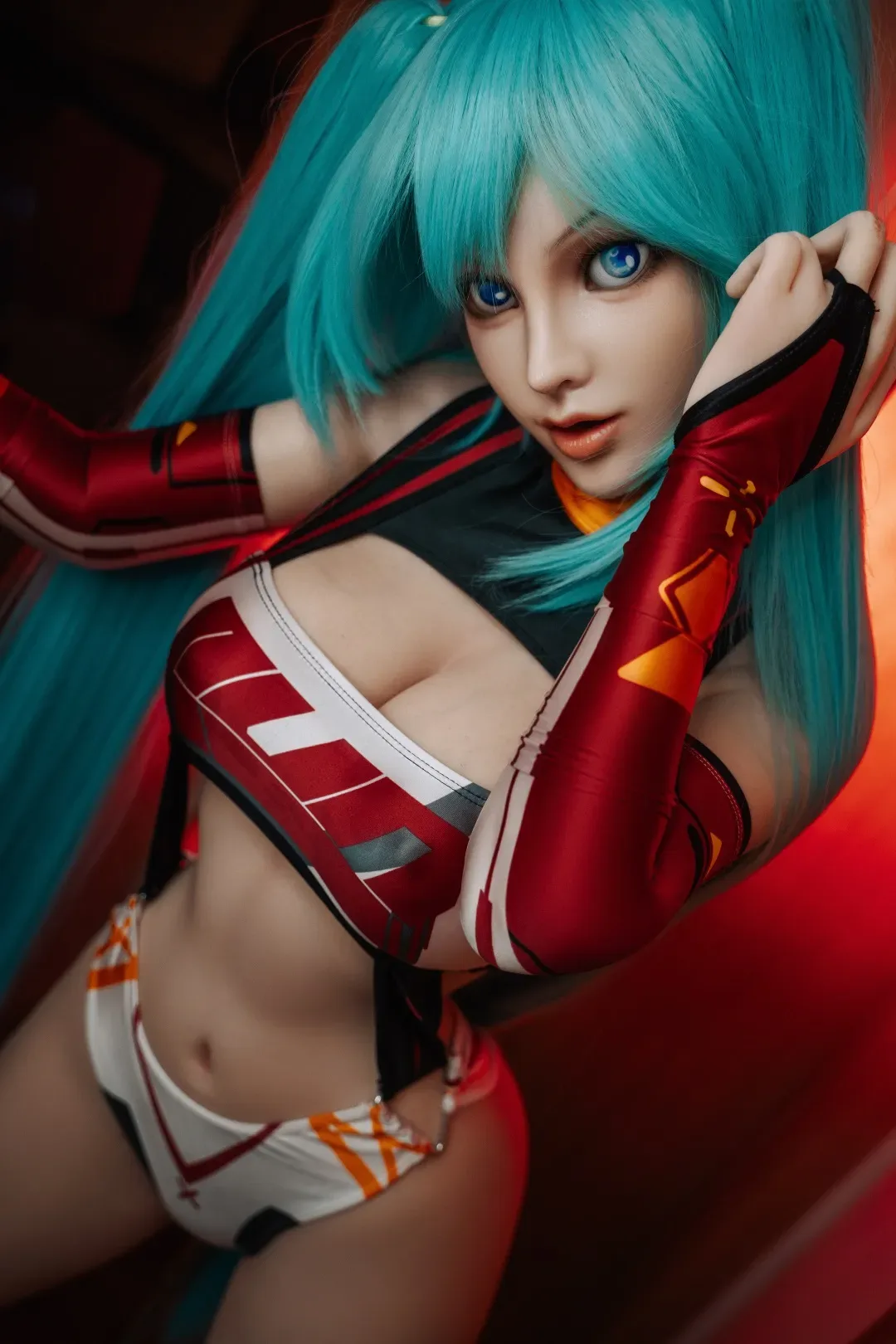 Orange In丨Miku - 5ft 2/158cm Movable Jaw Anime Silicone Sex Doll