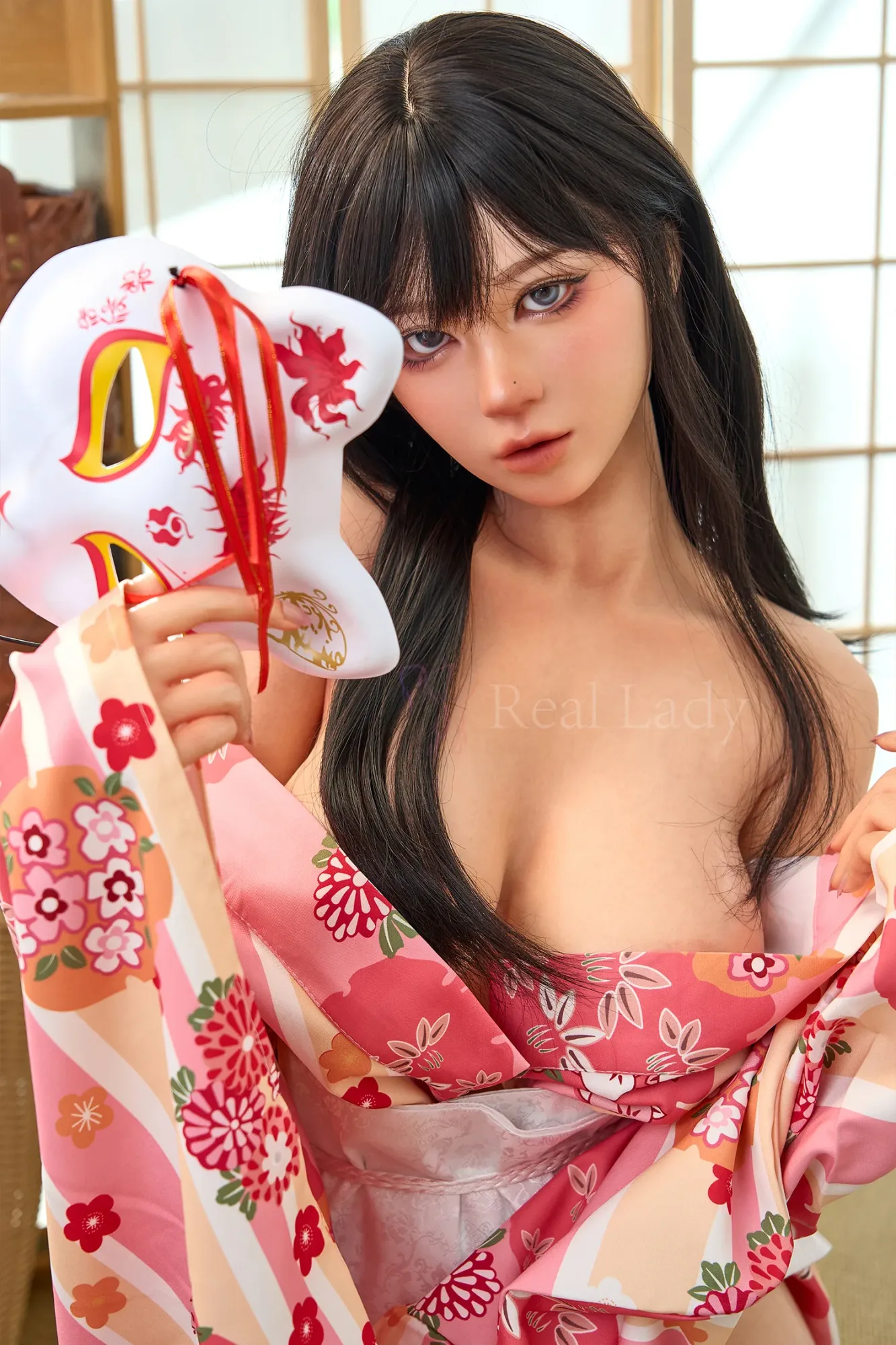Real Lady丨Kagura- 4Ft 11/150cm Japanese Fox Miko Realistic Silicone Sex Doll view 1