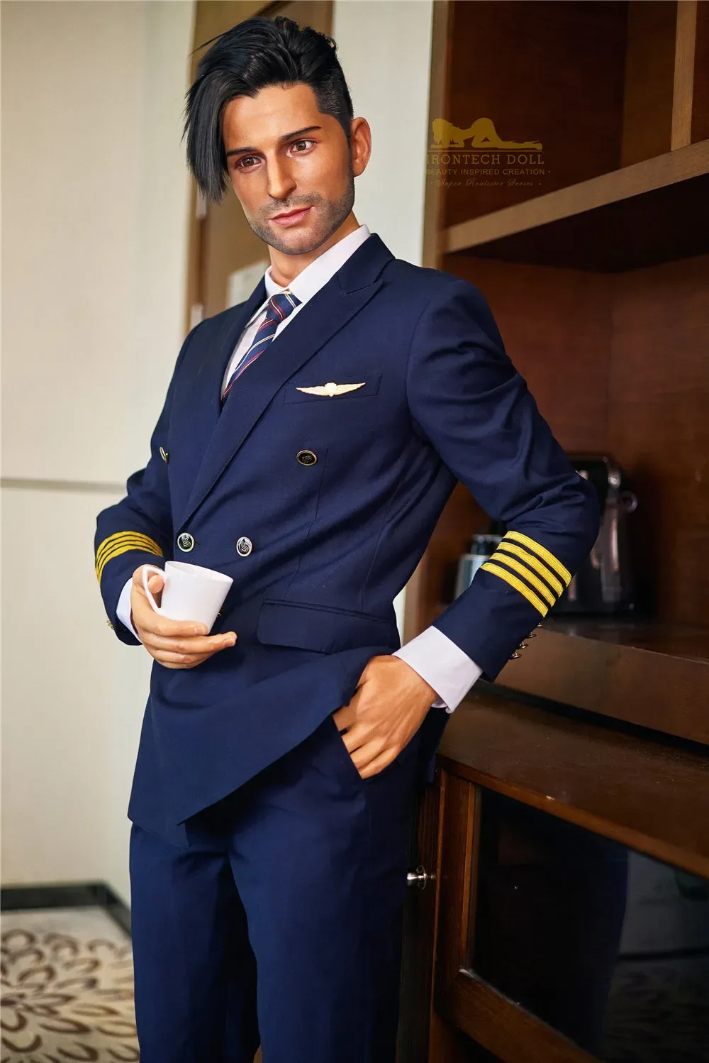 Irontech | George - 5ft9 (176cm) Pilot Silicone Male Sex Doll view 5
