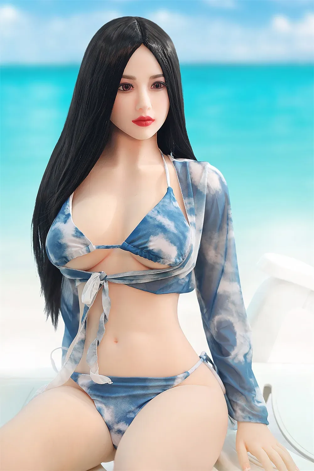 SY | Christine - 166cm (5ft6) Pure Life-Like Sex Doll With Black Long Straight Hair view 7