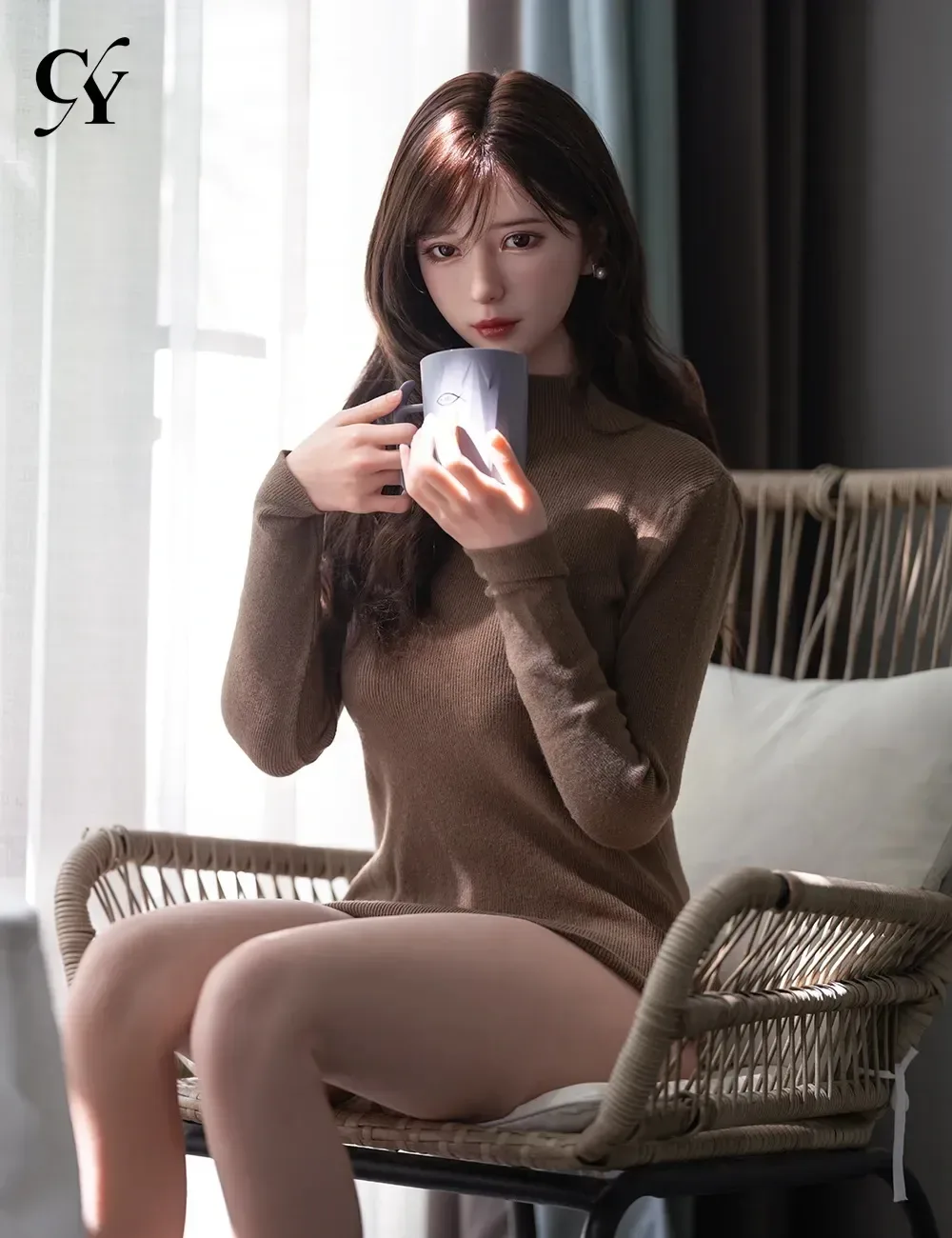 TOP-CY | Una - 168cm (5ft6) F-Cup Asian-Style Realistic Silicone Sex Doll(In Stock EU) view 1
