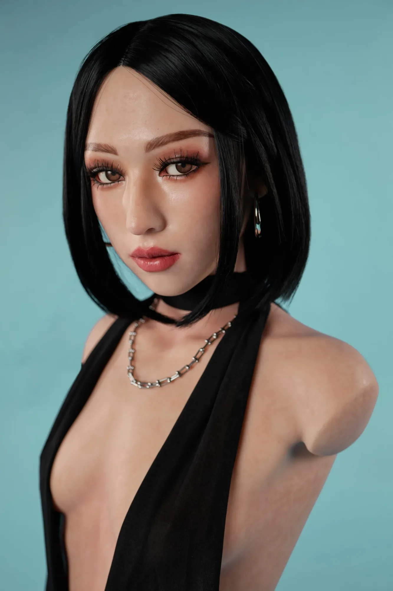 Climax Doll | 2ft 7/80cm A-Cup Ultra-Light Asian Skinny Silicone Sex Torso view 6