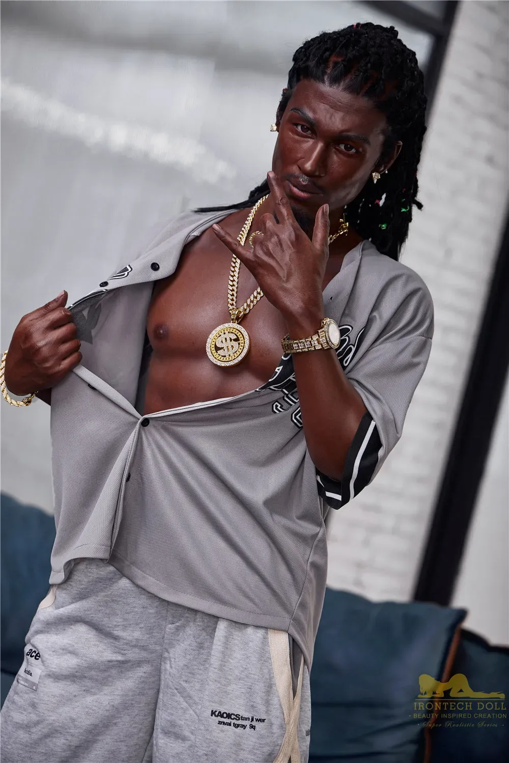 Irontech | Bill Ebony - 5ft7 (170cm) Silicone Male Sex Doll view 2