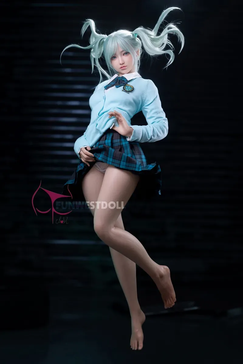 Funwest | Amy - 5ft 3/159cm A-Cup Miku Cosplay Sex Doll (In Stock EU) view 8