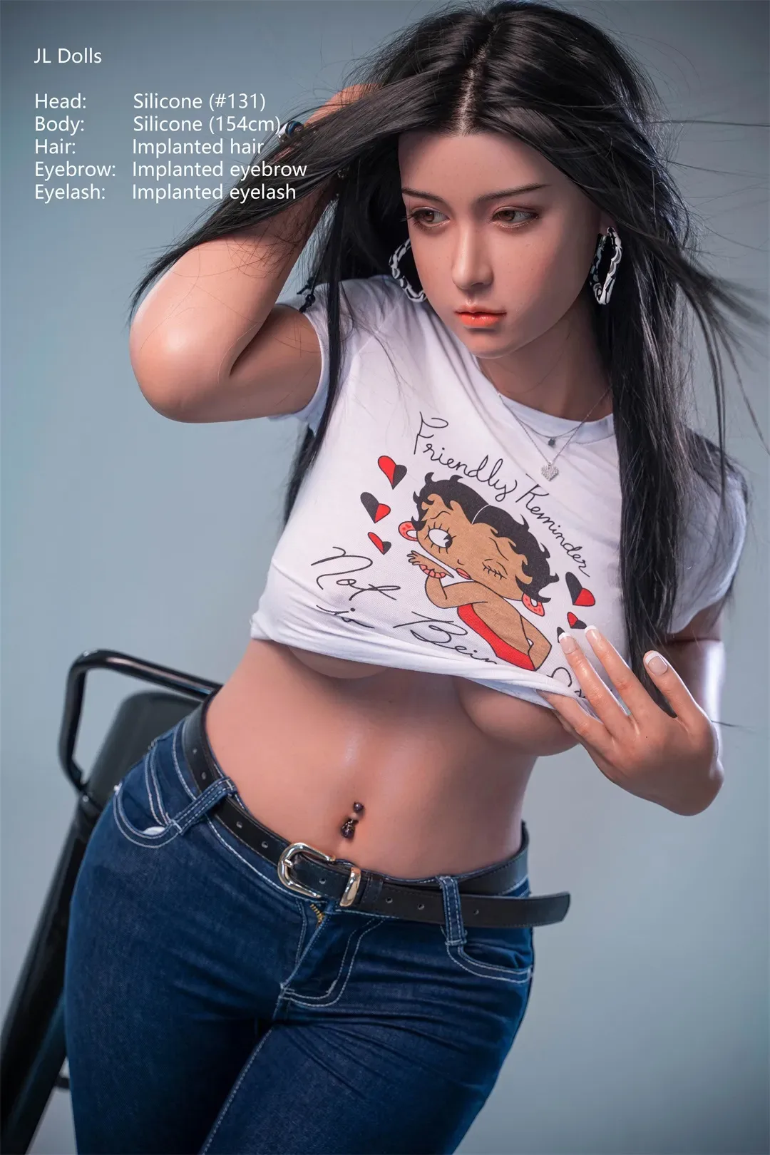 Jarliet丨Rosie -5ft 1/154cm Asian Long Hair Silicone Head Sex Doll
