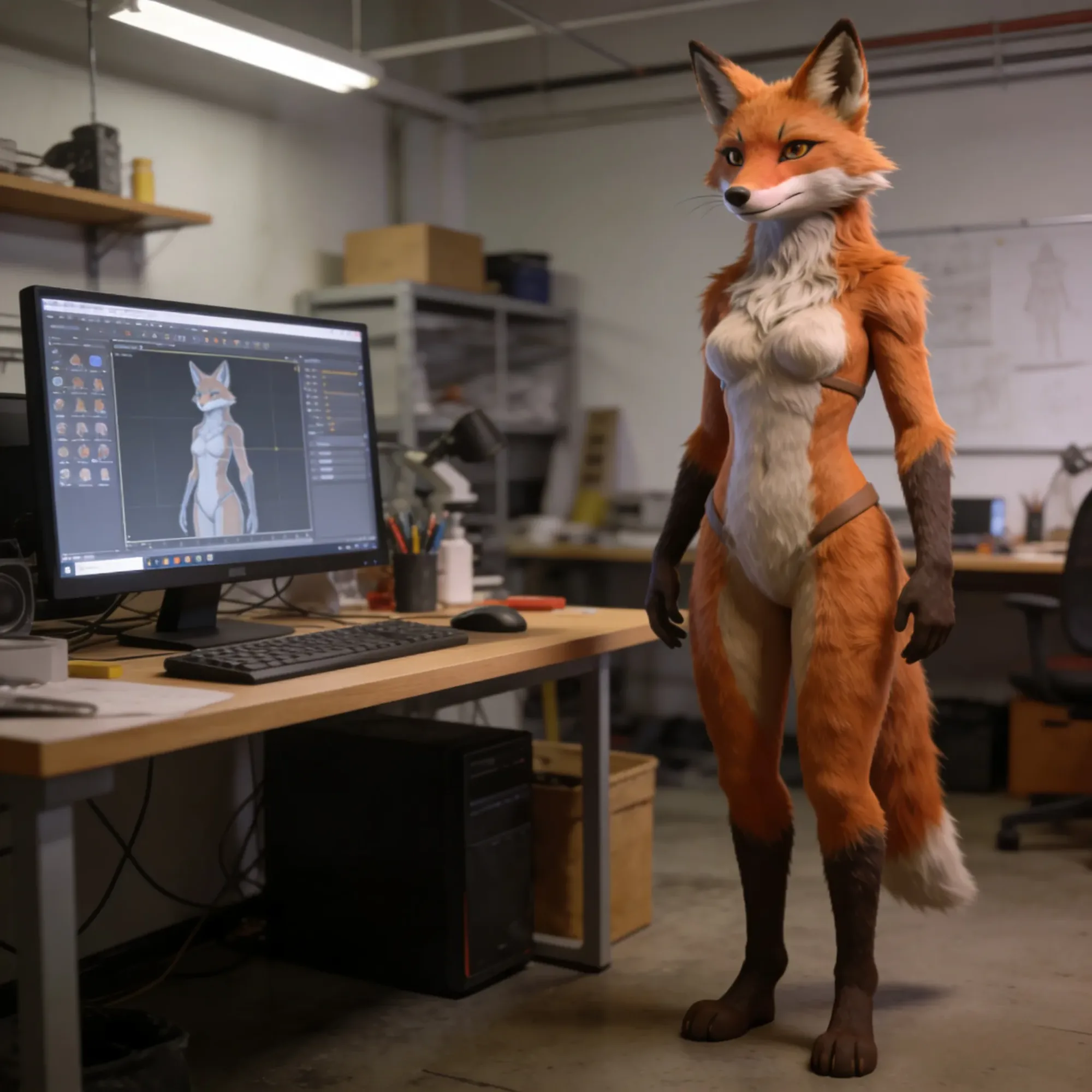 Custom Full Body Furry Sex Doll Made From Photos view 1