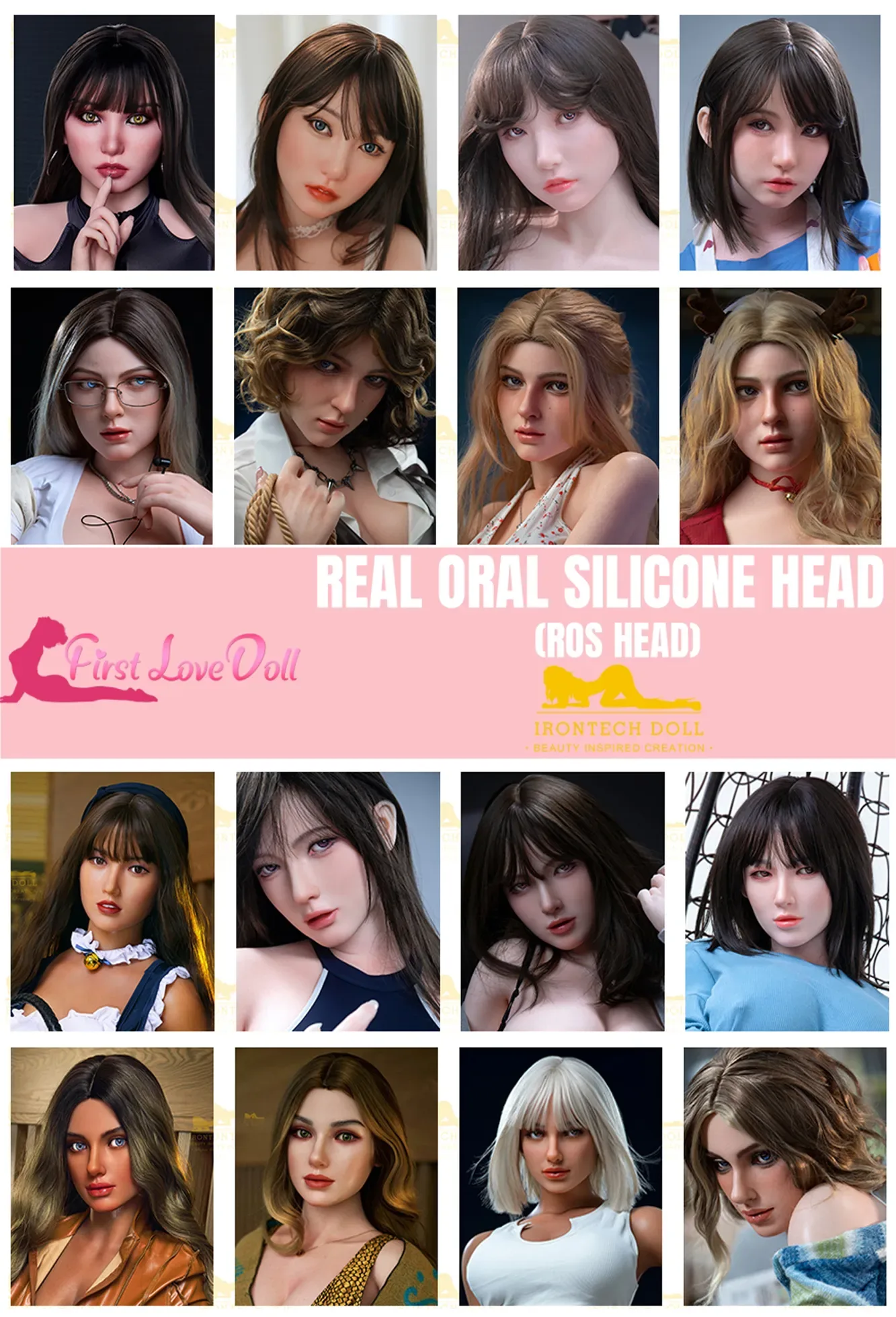 Irontech丨ROS Silicone Head (Extra Doll Heads) view 1
