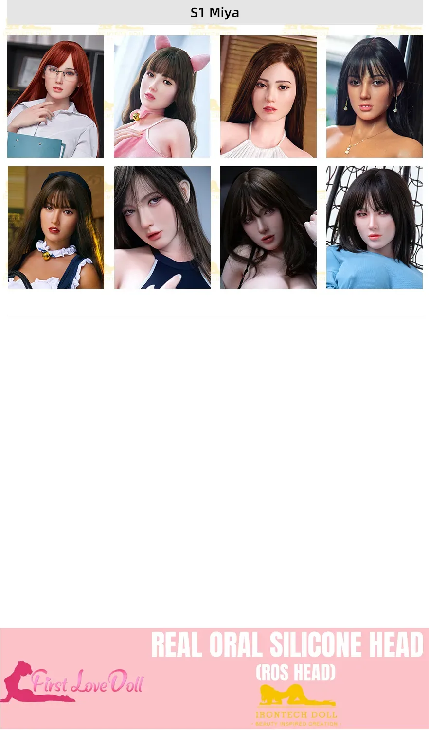 Irontech丨ROS Silicone Head (Extra Doll Heads) view 7