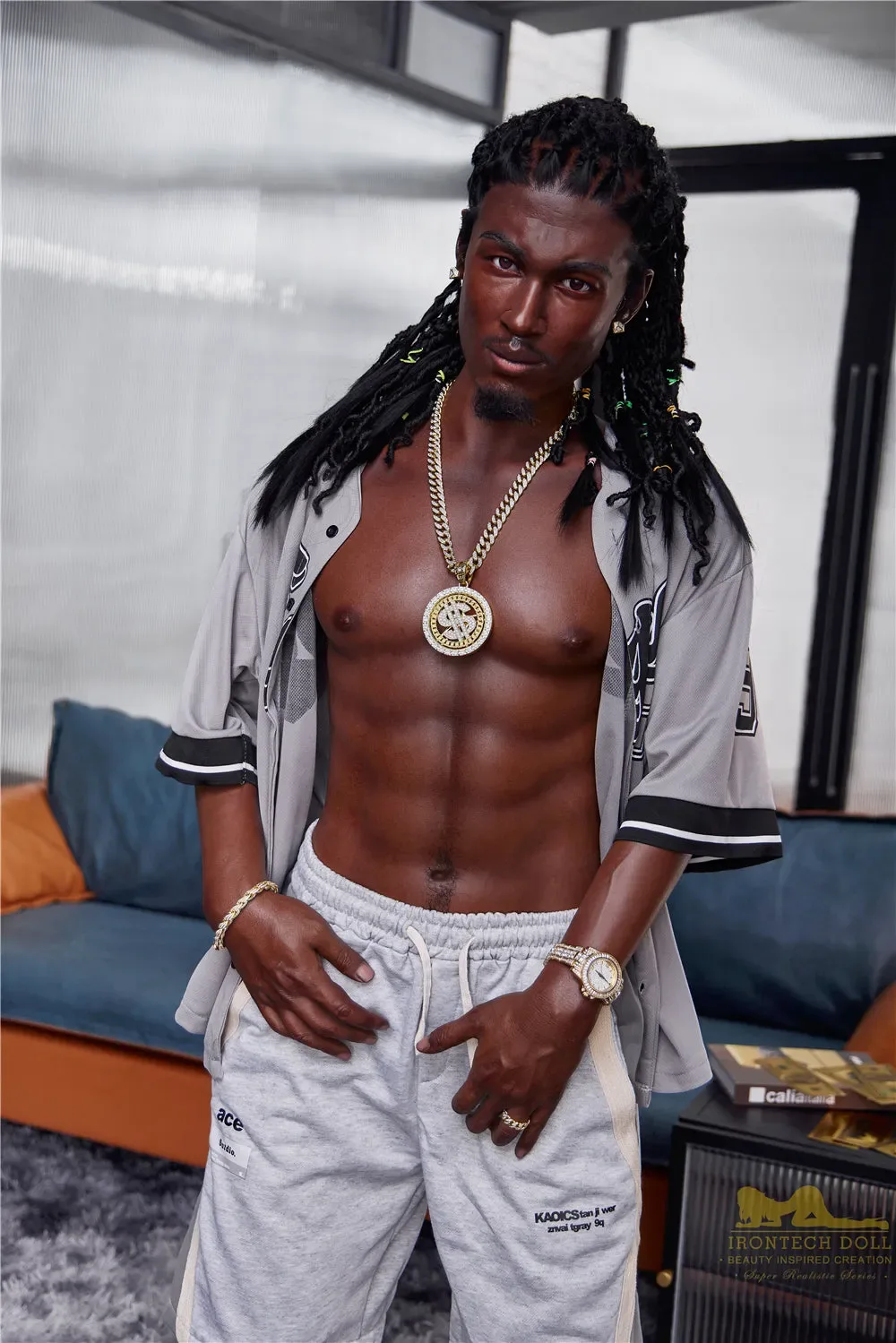 Irontech | Bill Ebony - 5ft7 (170cm) Silicone Male Sex Doll view 3