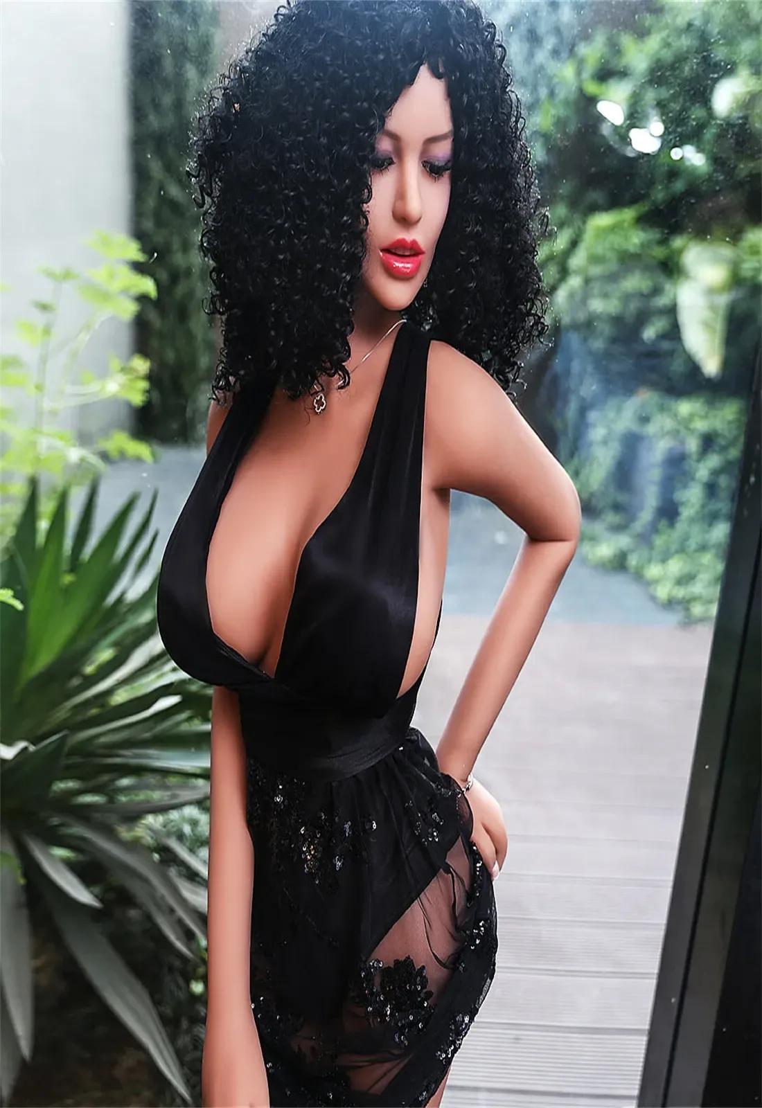 SY | Erica - 158cm (5ft2) Big Breasts Life-Like Sex Doll With Pretty Afro Hair(In Stock US) view 4