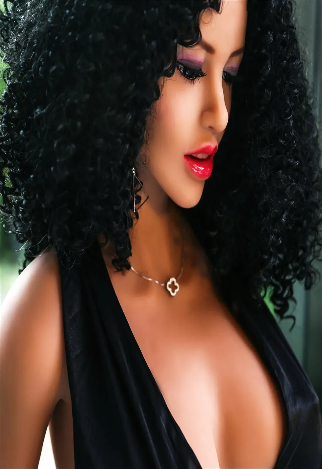 SY | Erica - 158cm (5ft2) Big Breasts Life-Like Sex Doll With Pretty Afro Hair(In Stock US) view 8